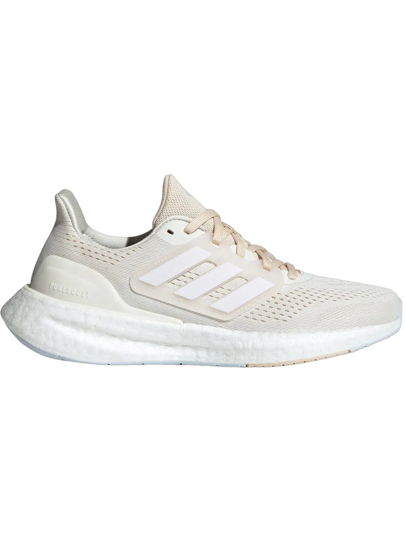 Женские кроссовки Lifestyle Adidas Pureboost 23 — изображение 1 из 1, слоновая кость//синий