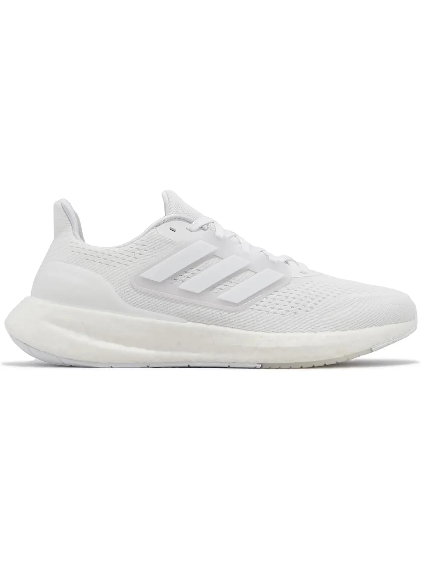 Мужские кроссовки с амортизацией Adidas Pureboost 23 Wide — изображение 1 из 1, белый/белый/черный