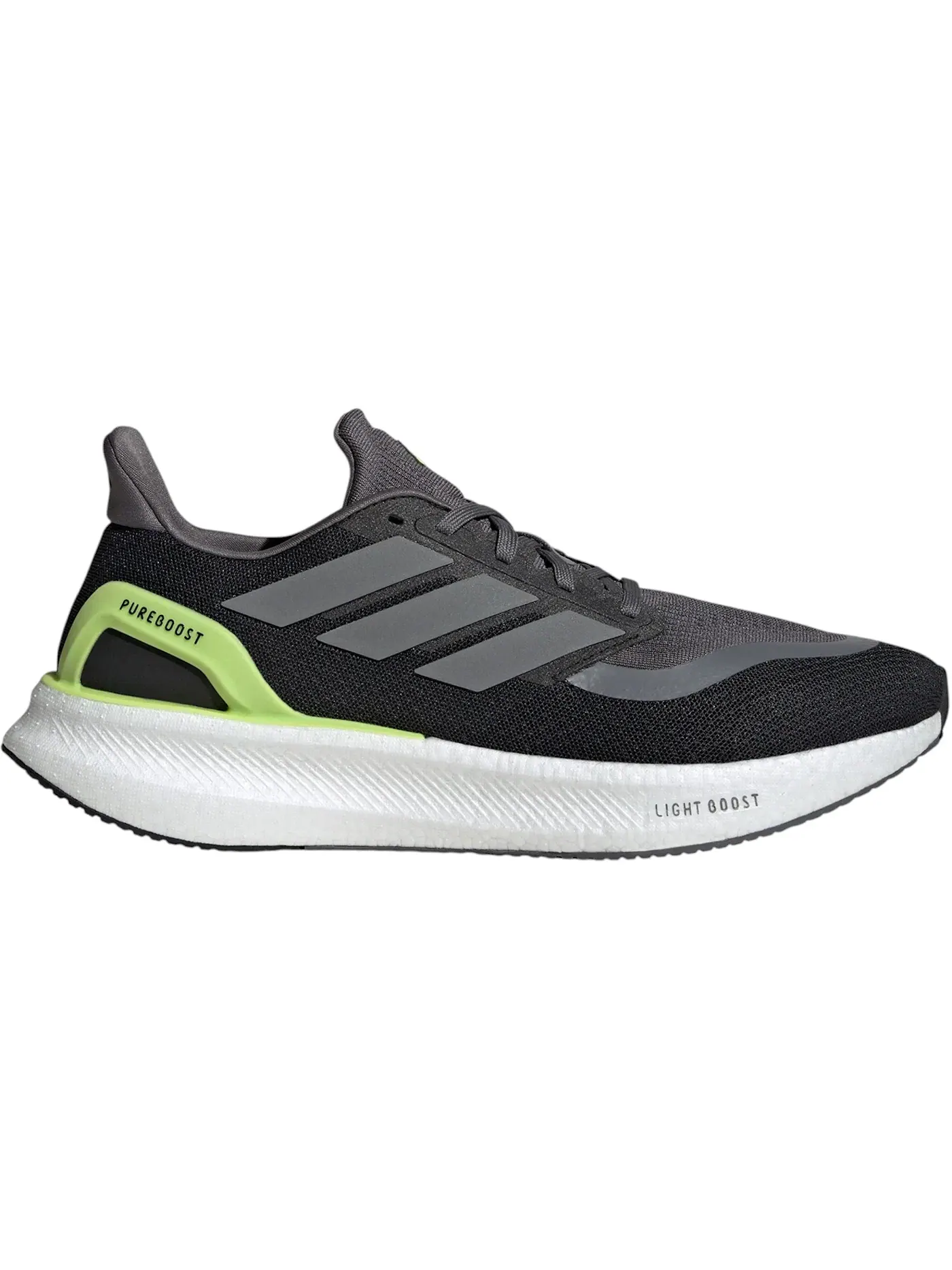 Мужские кроссовки для повседневной носки Adidas Pureboost 5 — изображение 1 из 1, черный/металлик