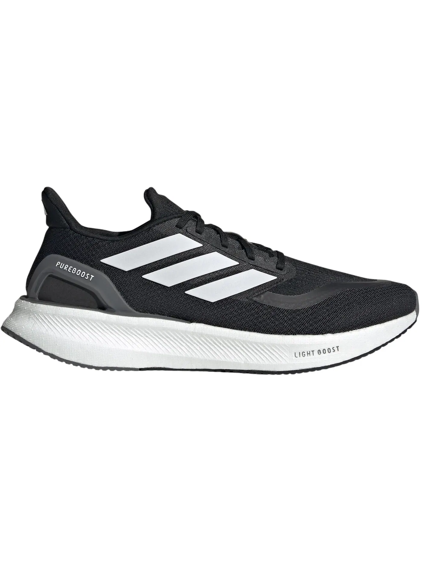 Мужские кроссовки Lifestyle Pureboost 5 Adidas — изображение 1 из 1, черный/белый/серый