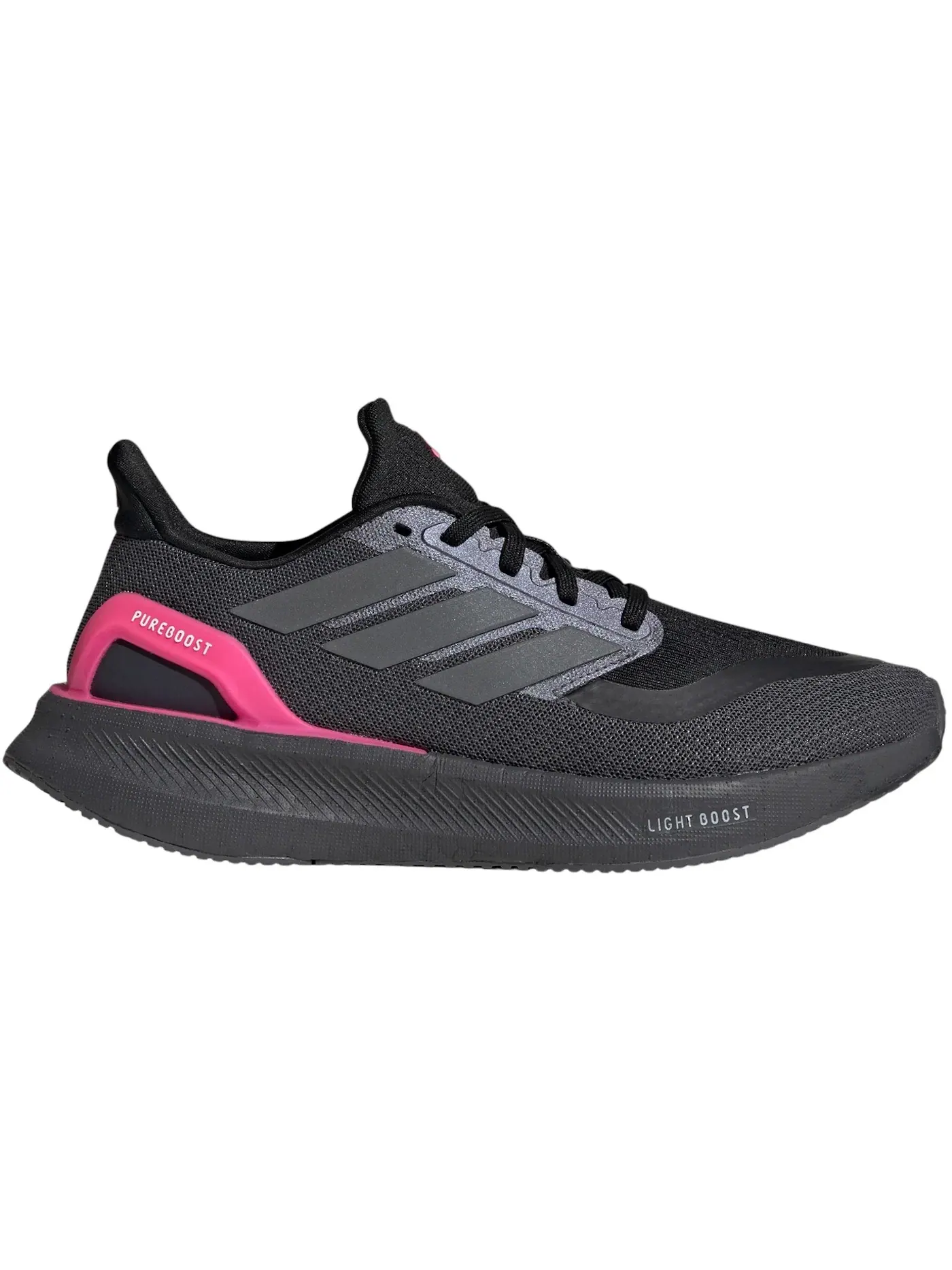 Женские кроссовки для активного отдыха Adidas Pureboost 5 — изображение 1 из 1, серый/металлик/розовый