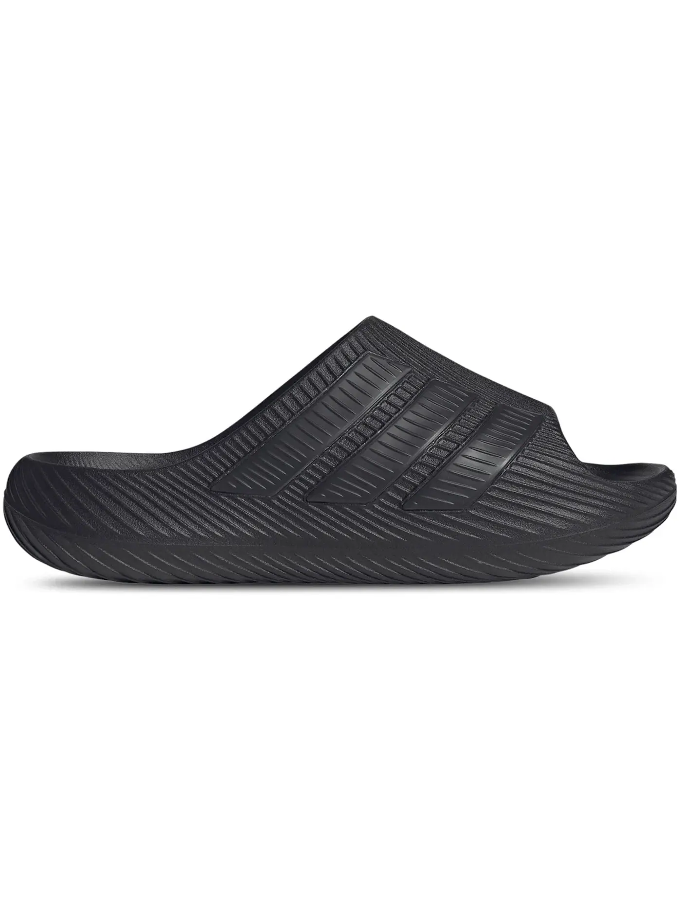 Мужские сланцы с мягкой стелькой Adidas — изображение 1 из 1, черный/черный/черный