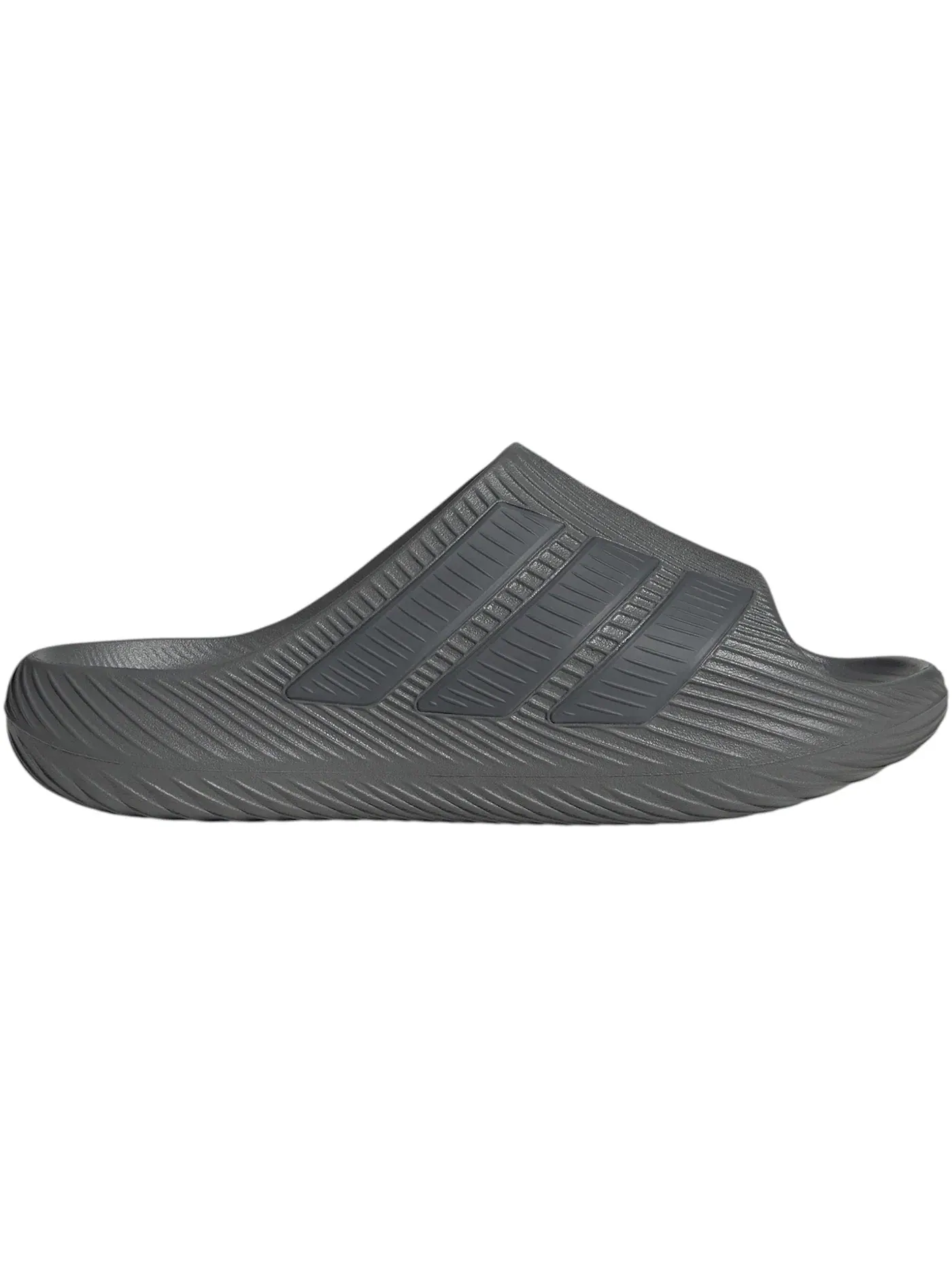 Мужские шлепанцы с вкладышем из пены памяти Adidas Purechill — изображение 1 из 1, серый/серый/серый