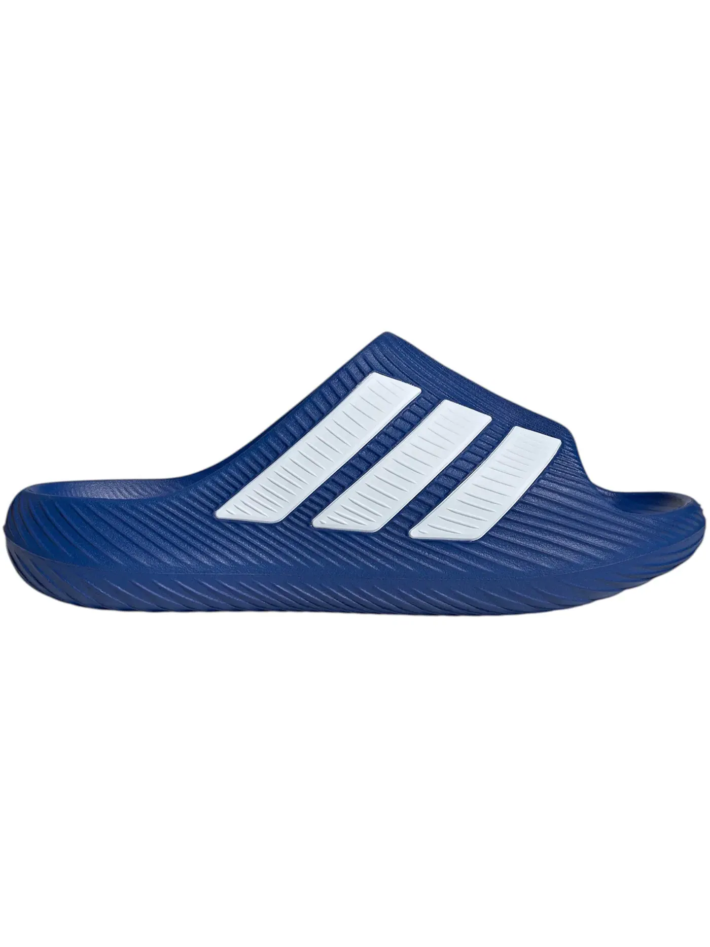 Мужские шлепанцы с логотипом Adidas Purechill — изображение 1 из 1, синий/белый/белый
