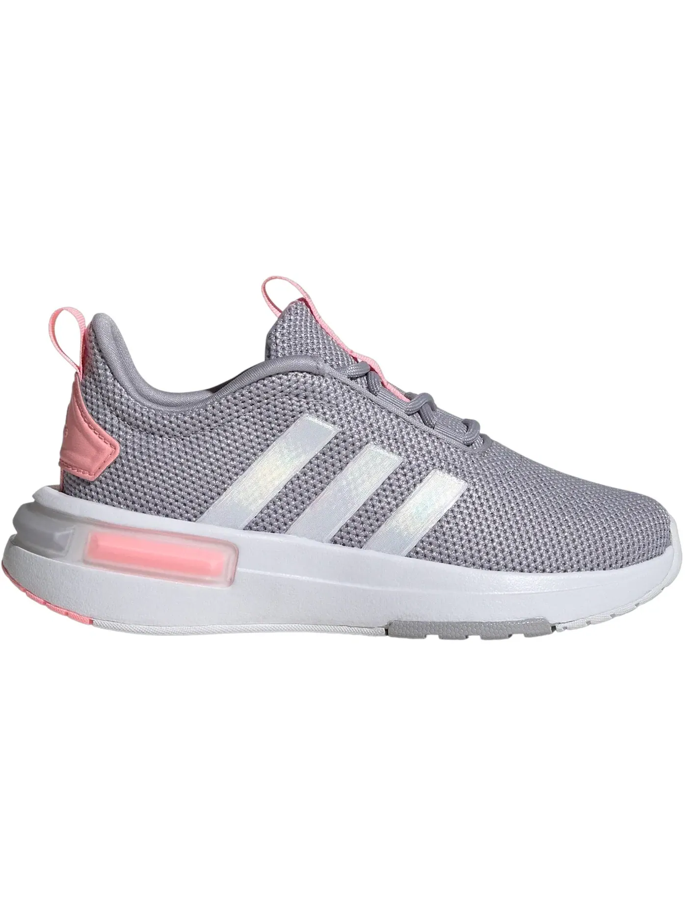 Детские кроссовки для мальчиков с амортизацией Adidas Racer TR23 — изображение 1 из 1, серый розовый