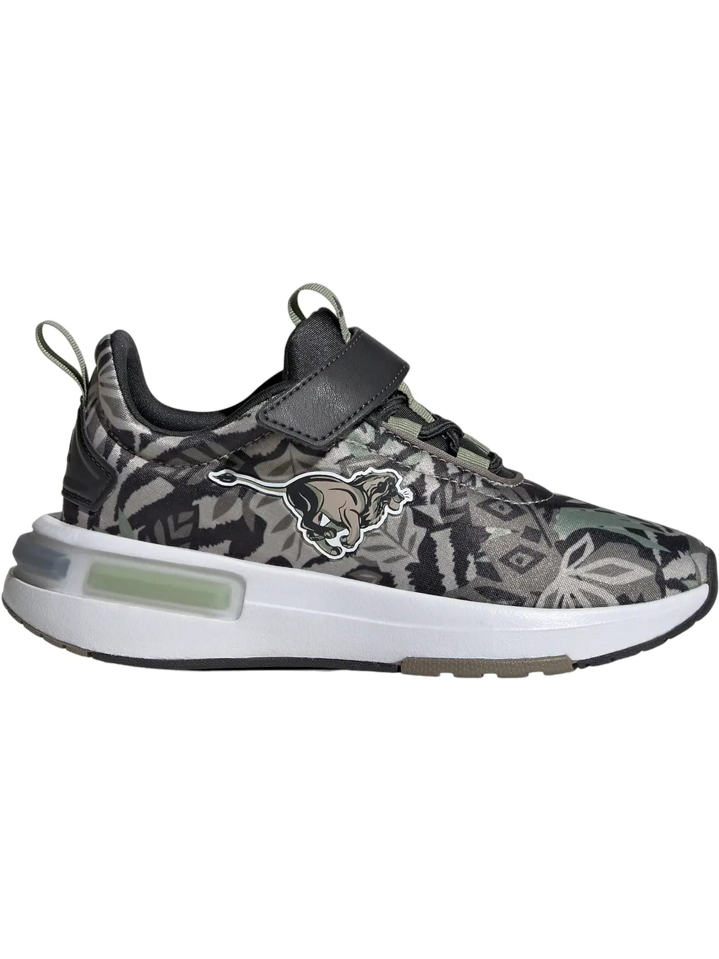 Детские кроссовки с длинным шнурком Adidas Racer TR23 Lion King Disney — изображение 1 из 1, зеленый бежевый