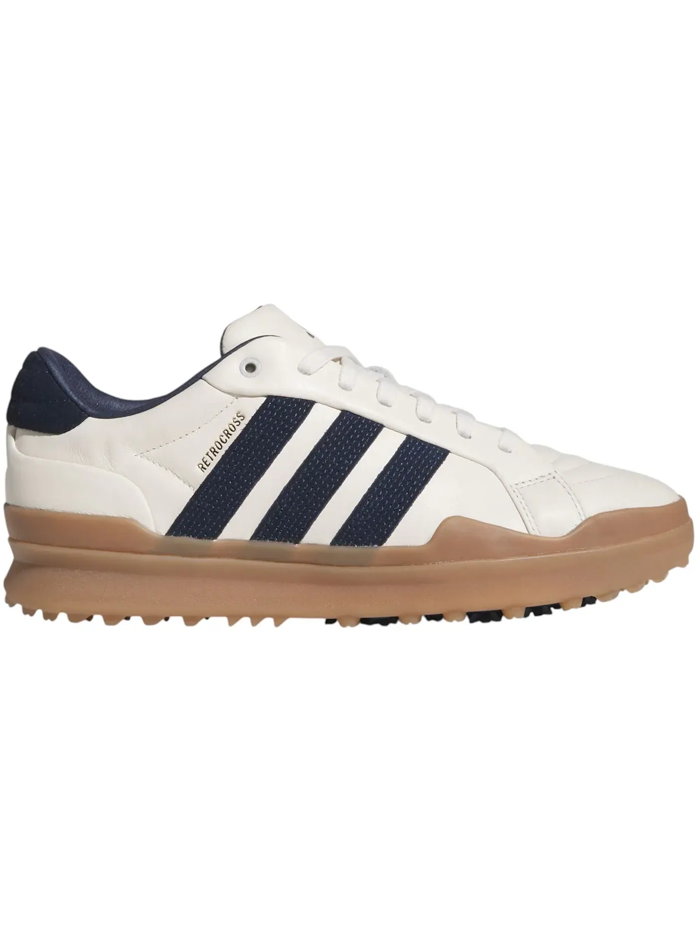 Мужские кроссовки для гольфа Retrocross Gripmore Spikeless Adidas — изображение 1 из 1, белый/темно-синий