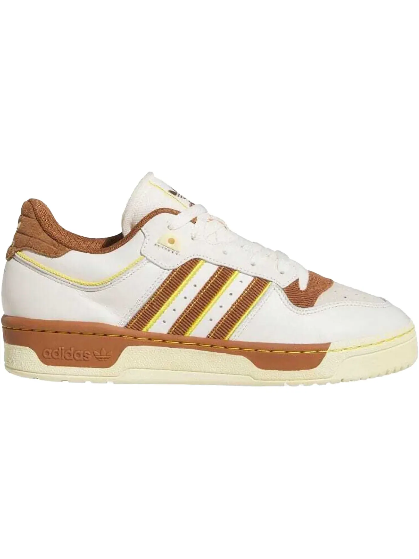 Мужские кроссовки Lifestyle Adidas Rivalry 86 Low — изображение 1 из 1, белый коричневый желтый