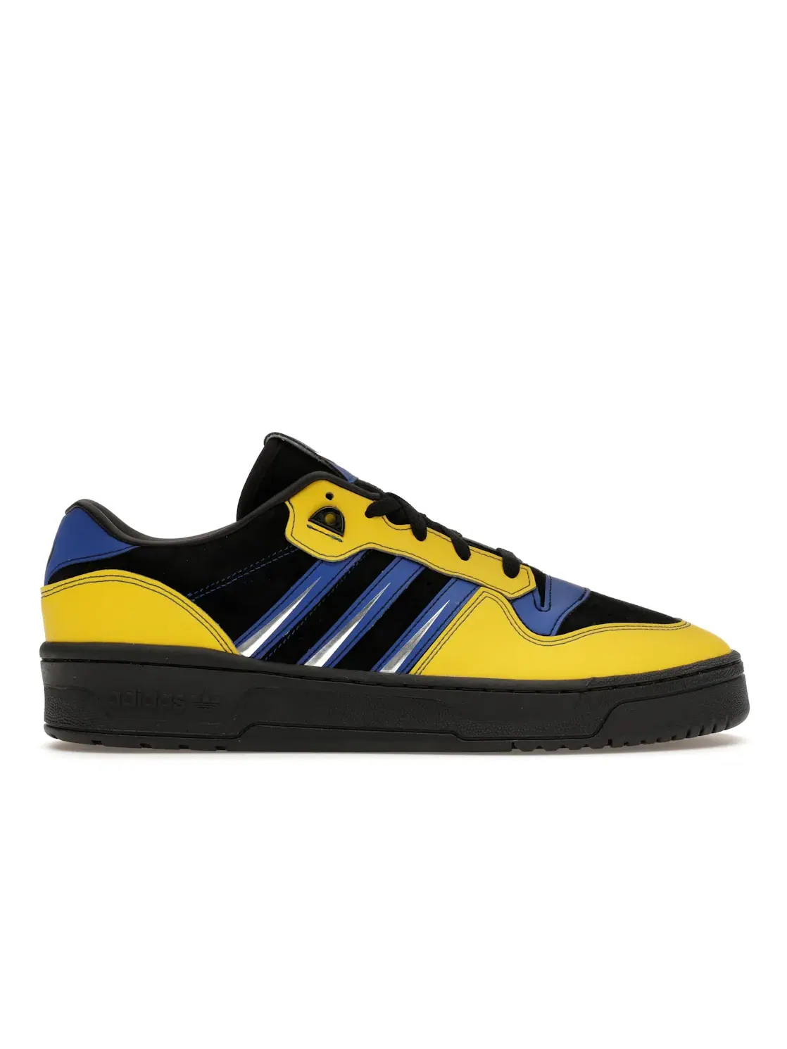 Мужские кроссовки с принтом Adidas Rivalry 86 Low Adidas — изображение 1 из 4, черный/желтый/синий