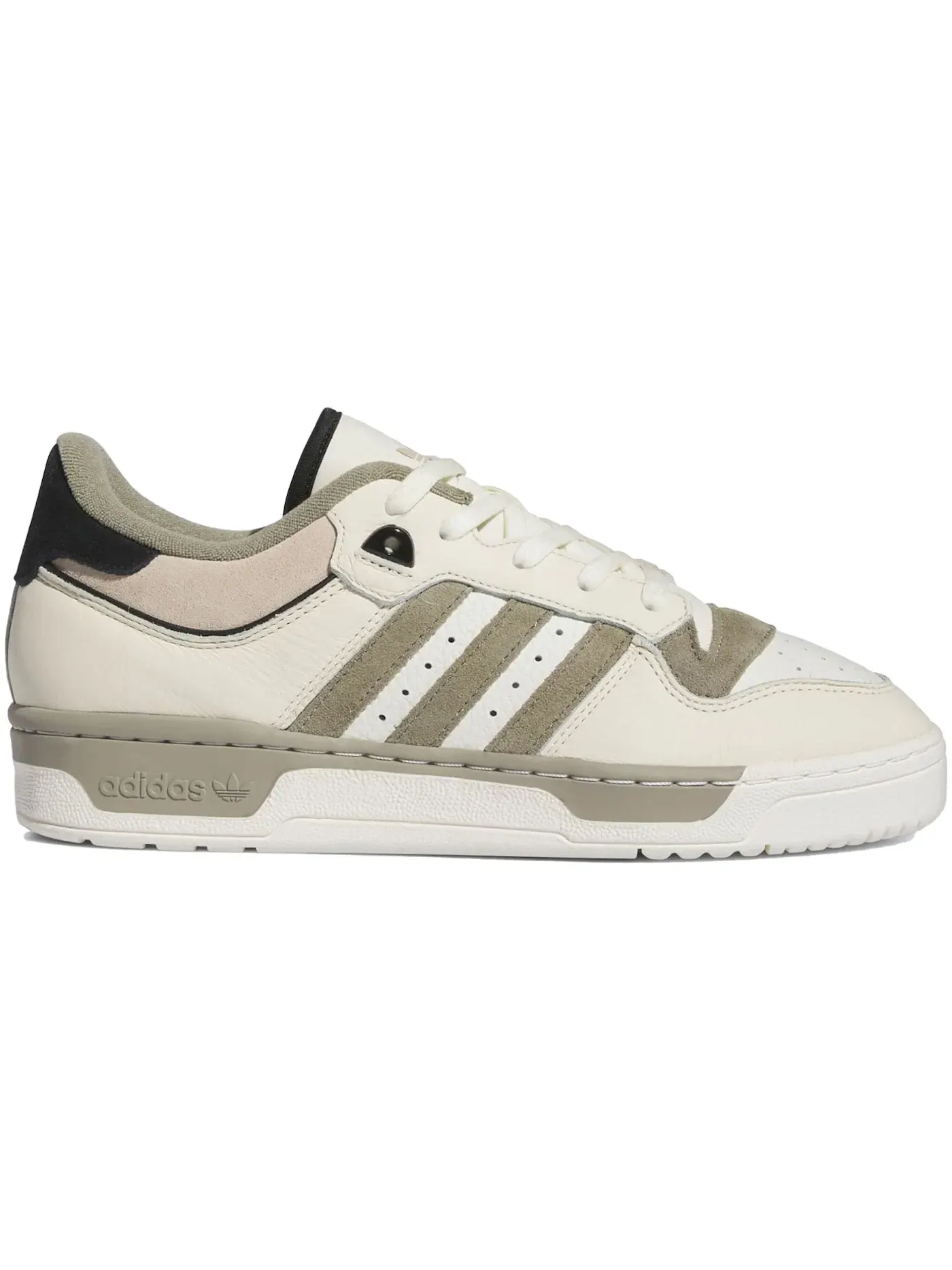 Мужские кроссовки Lifestyle Adidas Rivalry 86 Low — изображение 1 из 1, белый/черный/бежевый