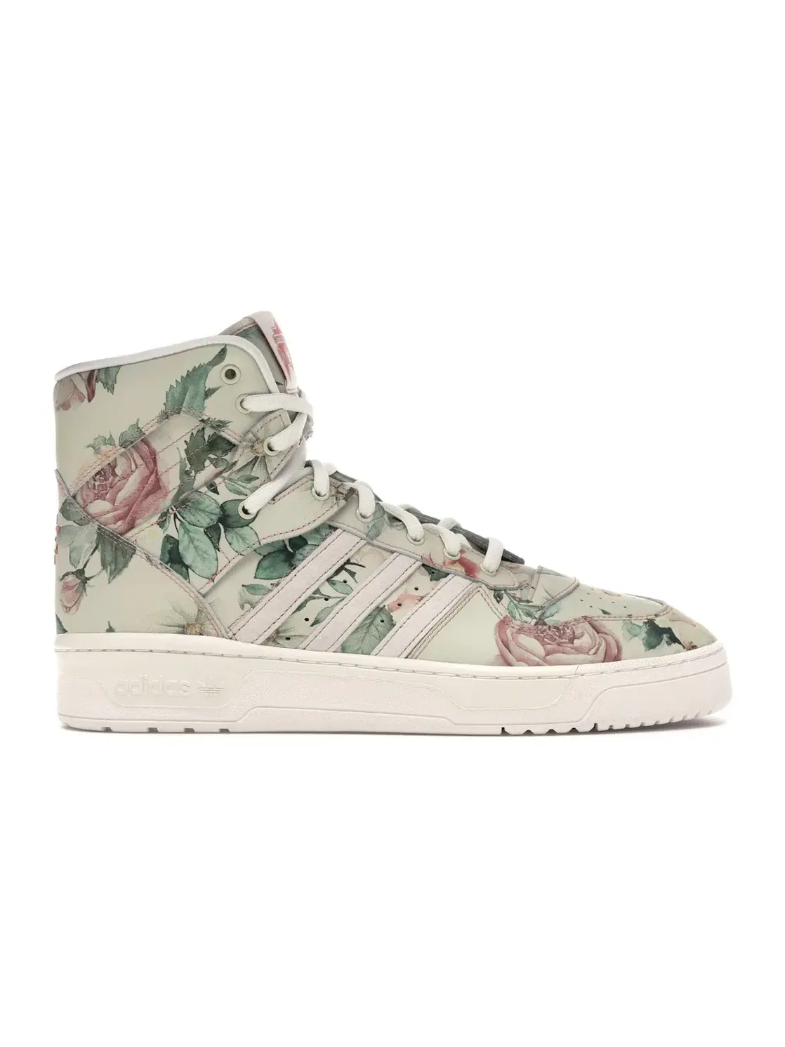 Мужские кроссовки Lifestyle Adidas Rivalry Hi Eric Emanuel Floral — изображение 1 из 4, белый/розовый/белый