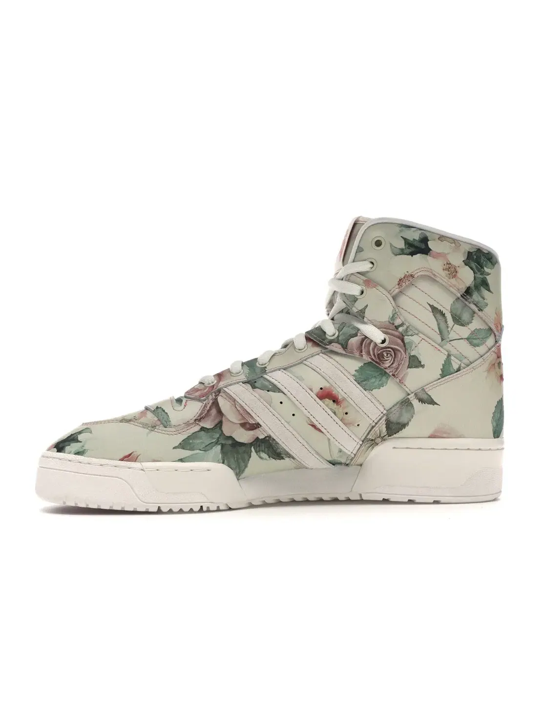 Мужские кроссовки Lifestyle Adidas Rivalry Hi Eric Emanuel Floral — изображение 3 из 4, белый/розовый/белый