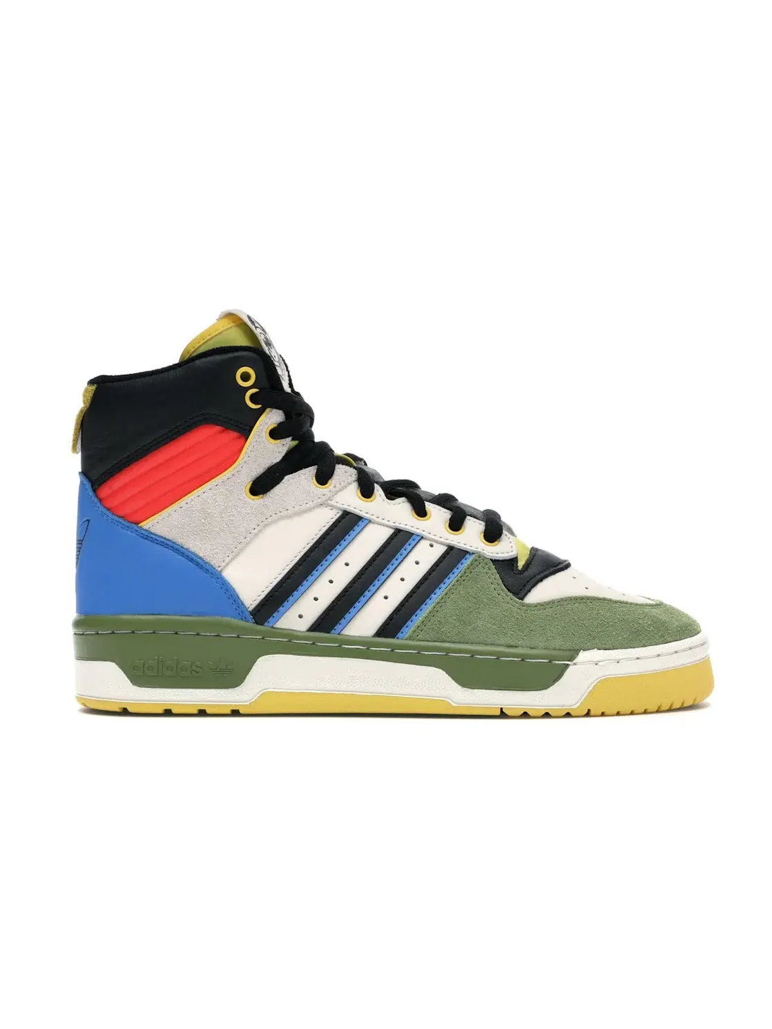 Мужские кроссовки с принтом Adidas Rivalry Hi Hebru Brantley x BBC Flyboy — изображение 1 из 4, черный/белый