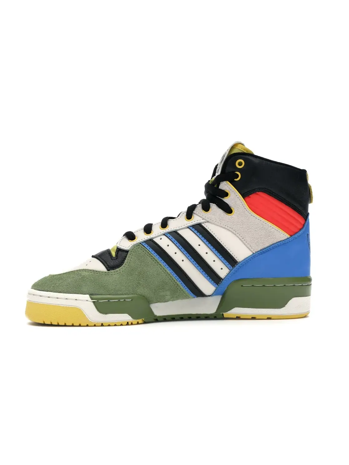 Мужские кроссовки с принтом Adidas Rivalry Hi Hebru Brantley x BBC Flyboy — изображение 3 из 4, черный/белый