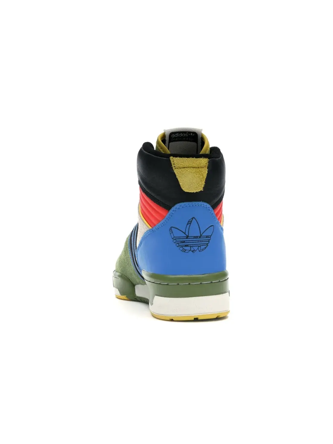Мужские кроссовки с принтом Adidas Rivalry Hi Hebru Brantley x BBC Flyboy — изображение 4 из 4, черный/белый