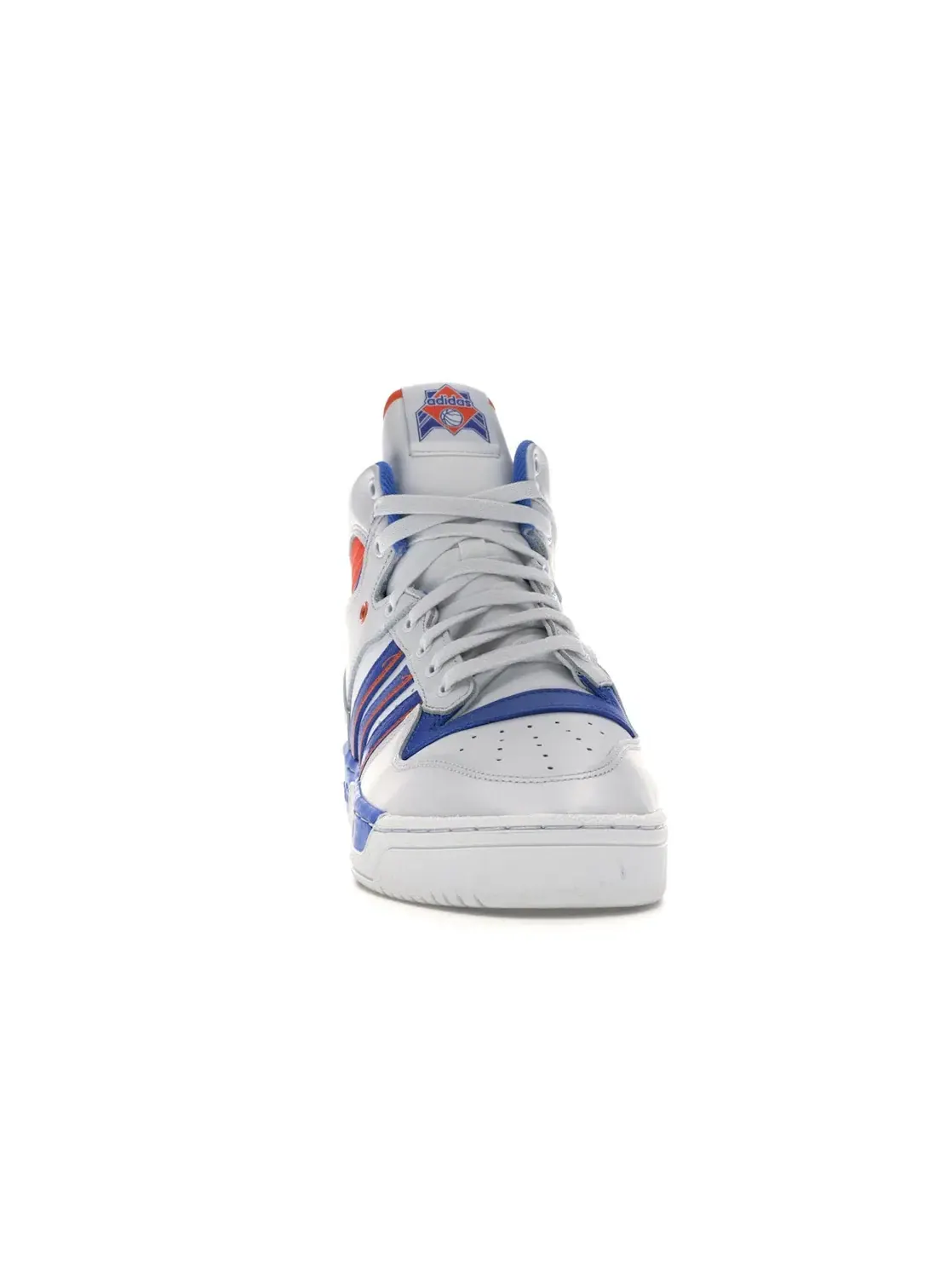 Мужские кроссовки высокие с логотипом Adidas Rivalry Hi Adidas — изображение 2 из 4, белый/оранжевый