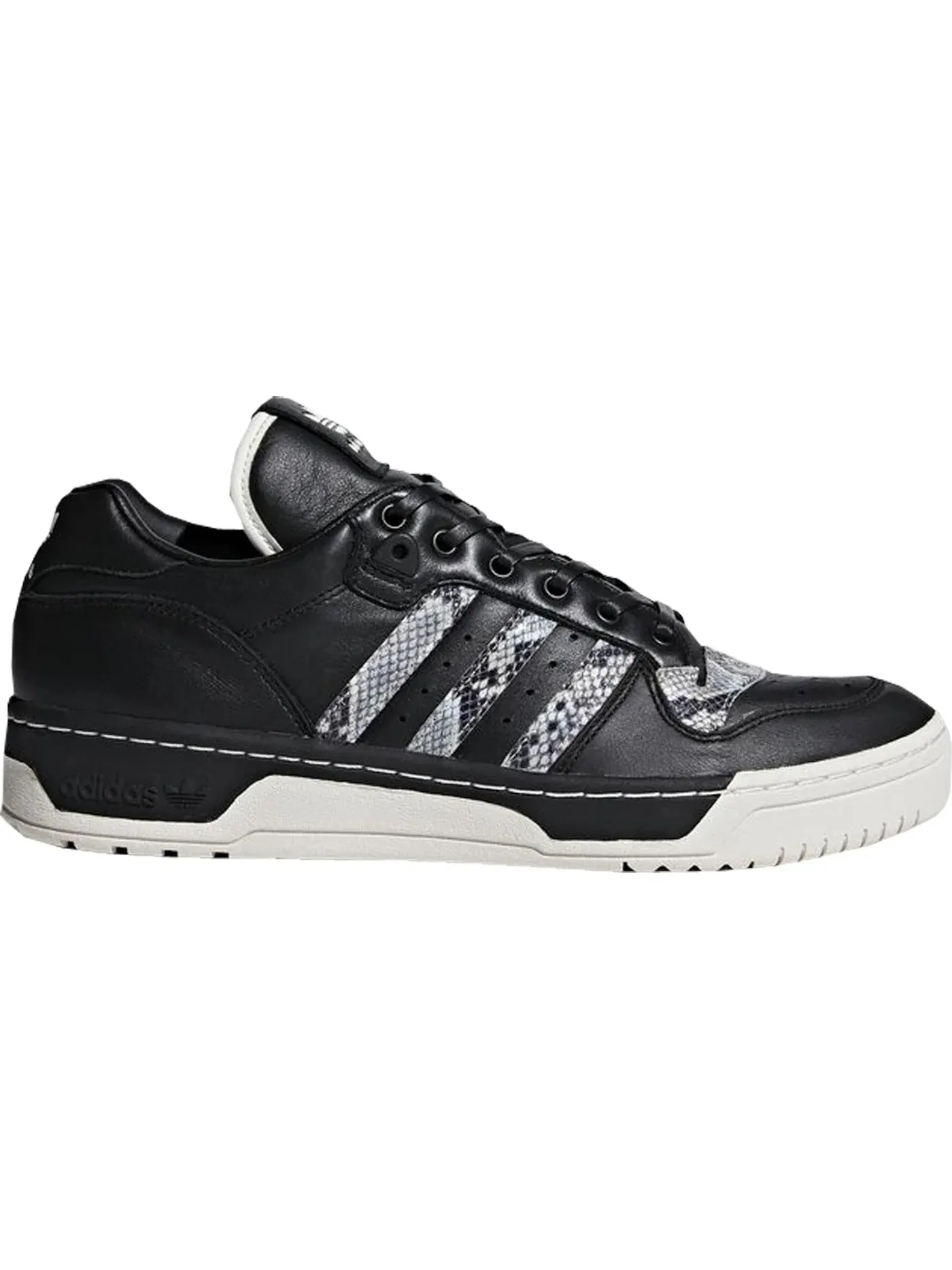 Мужские кроссовки Lifestyle Adidas Rivalry Lo — изображение 1 из 1, черный/черный/белый