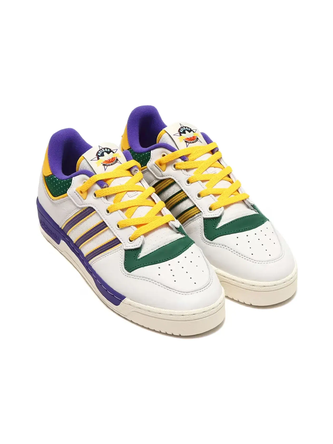 Мужские кроссовки Lifestyle Adidas Rivalry Low 86 — изображение 2 из 4, белый//золотистый