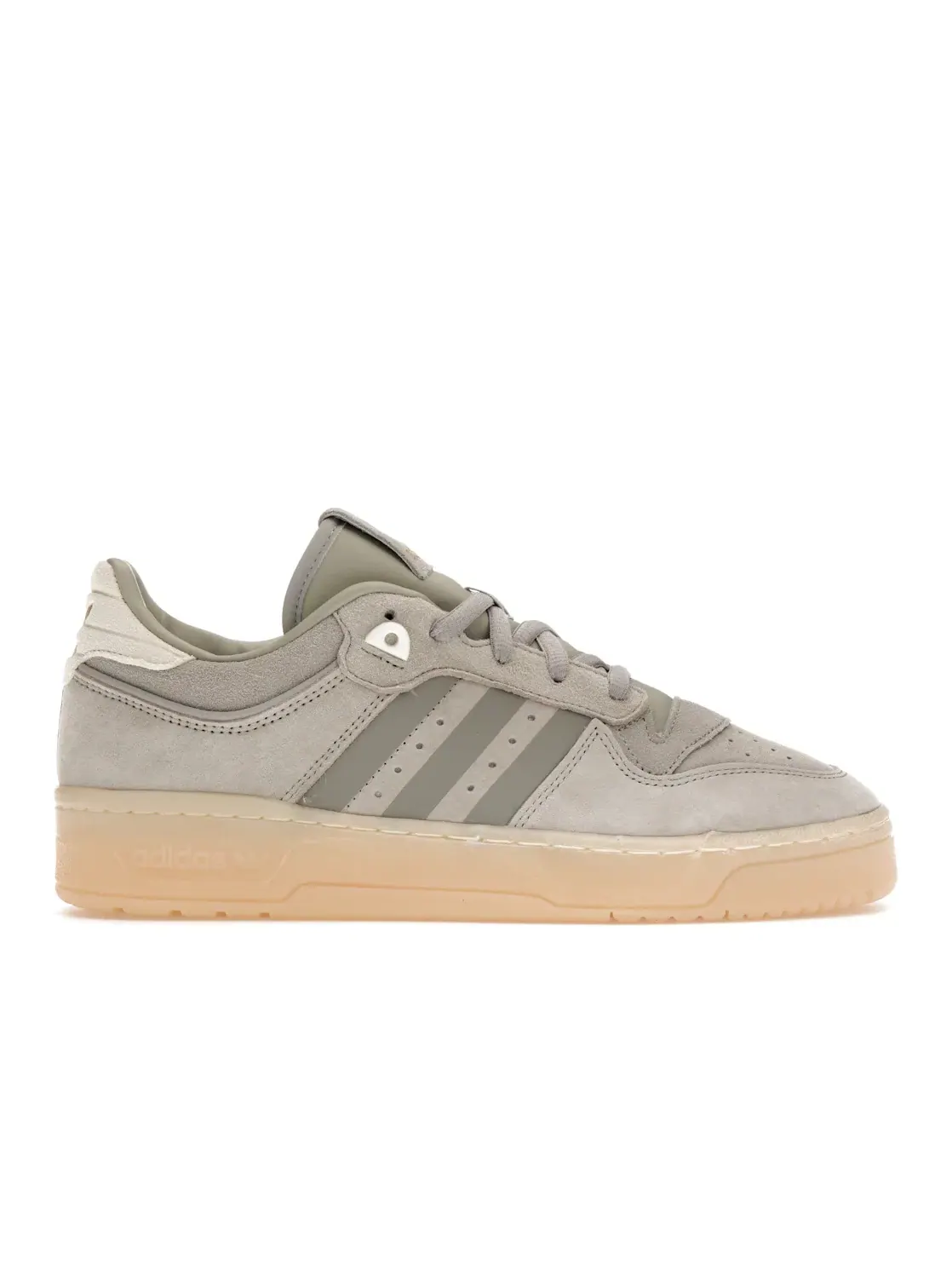 Мужские кроссовки lifestyle Adidas Rivalry Low 86 — изображение 1 из 4, серый/кремовый белый