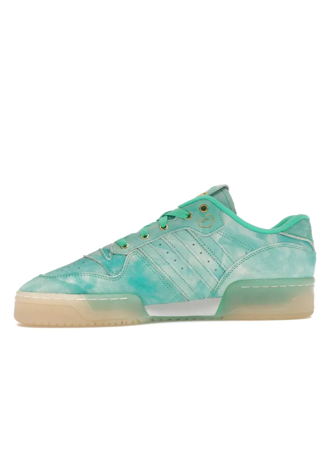 Мужские кроссовки Lifestyle Adidas Rivalry Low — изображение 3 из 4, зеленый/белый/золотистый