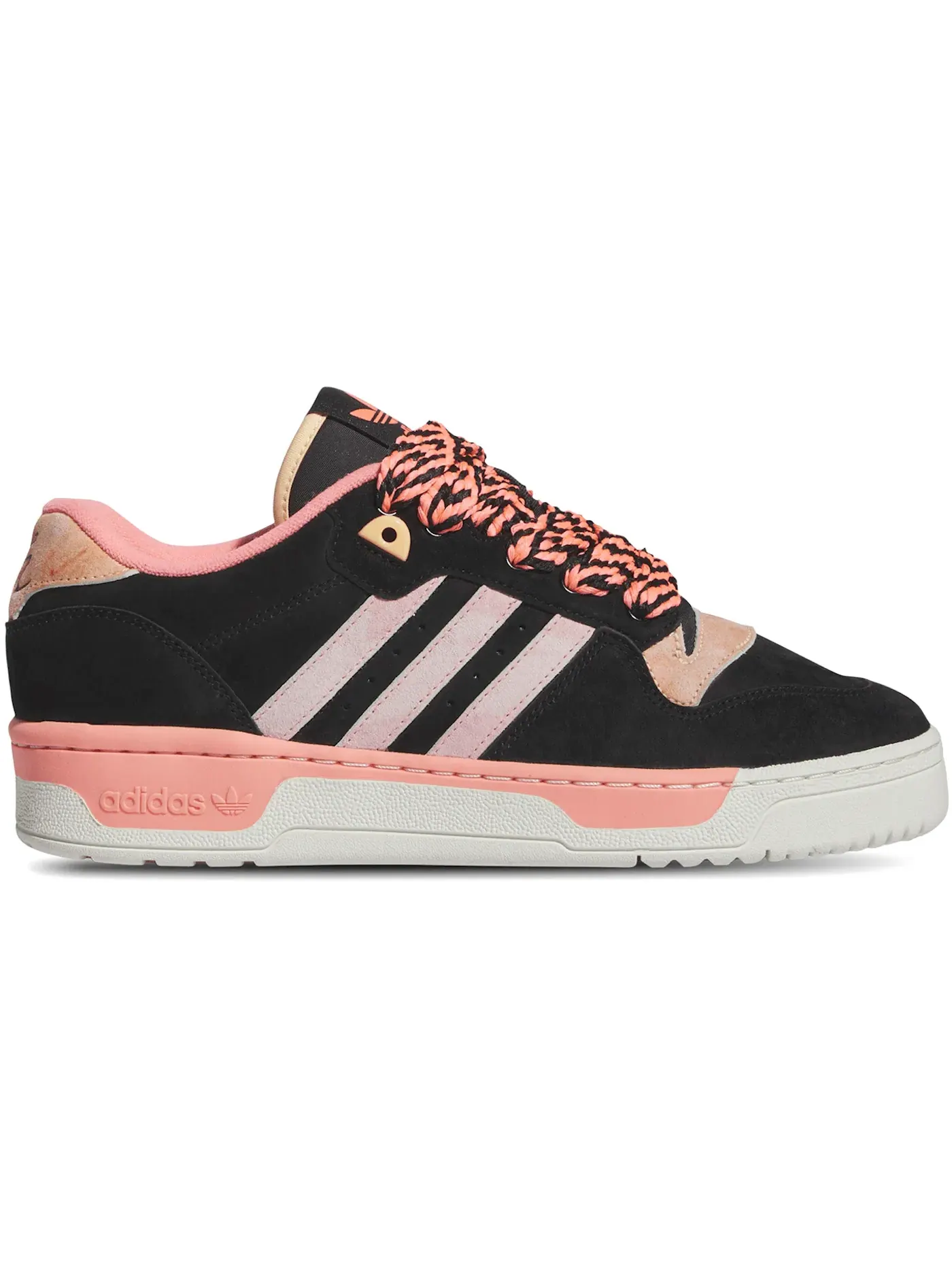 Мужские кроссовки Lifestyle с любовью Adidas Rivalry Low — изображение 1 из 1, черный/оранжевый/красный