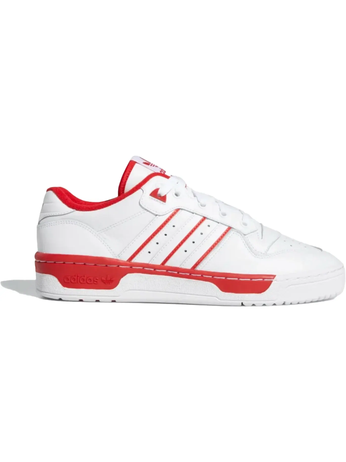 Мужские кроссовки повседневные Adidas Rivalry Low Adidas — изображение 1 из 1, белый/белый
