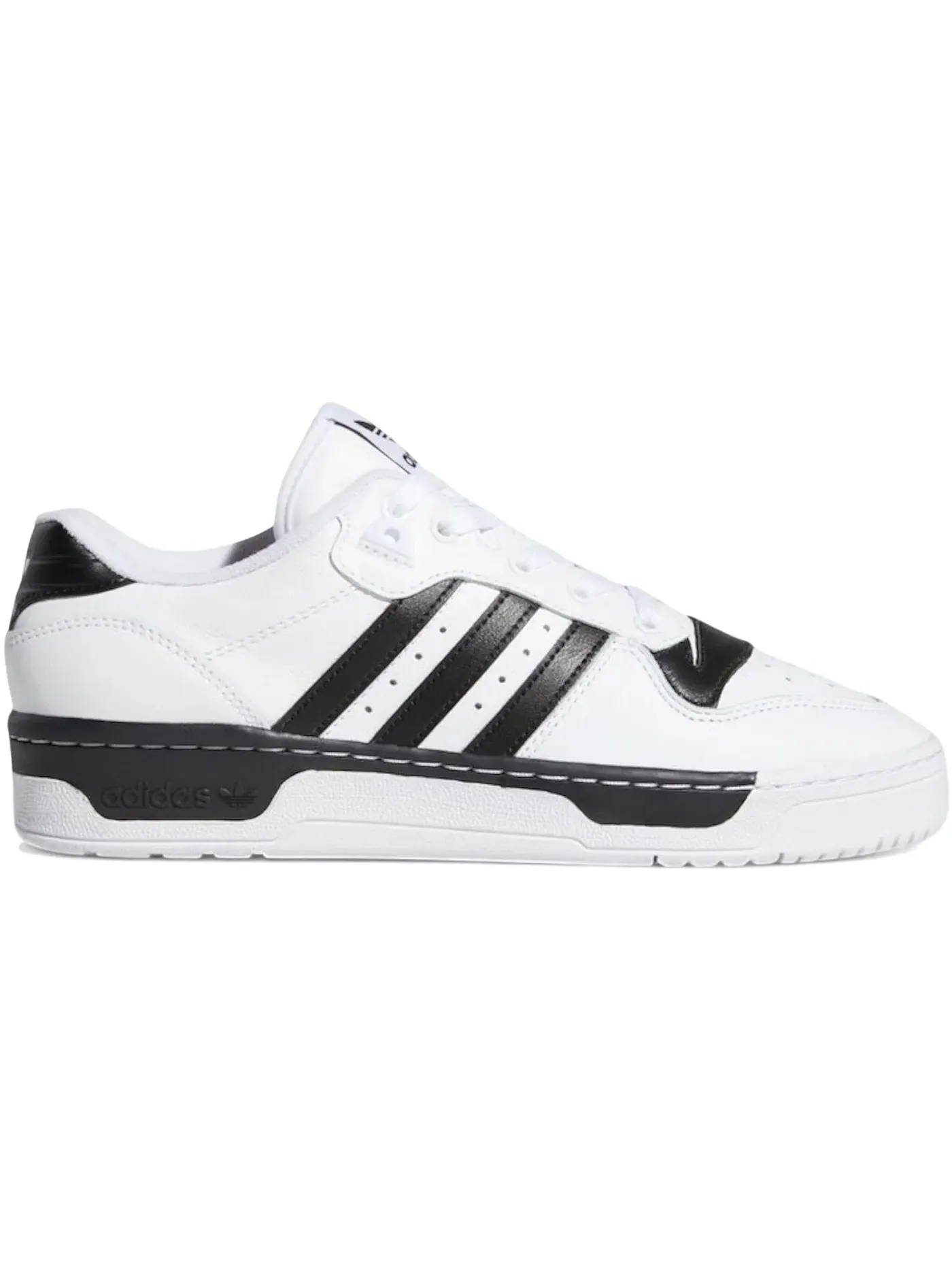 Мужские кроссовки Lifestyle Adidas Rivalry Low — изображение 1 из 1, белый/белый/черный