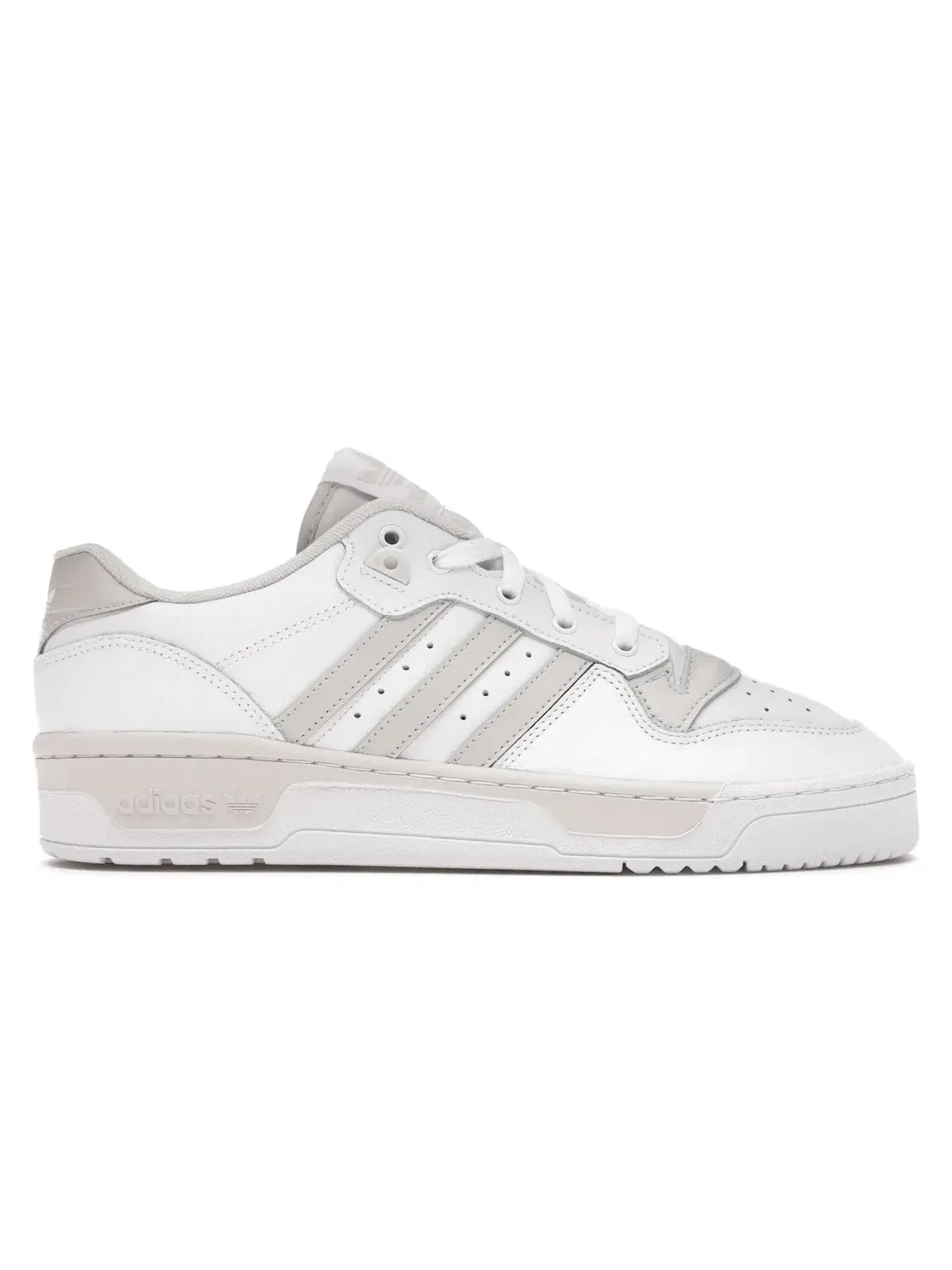 Мужские кроссовки повседневные Adidas Rivalry Low — изображение 1 из 4, белый/белый/серый