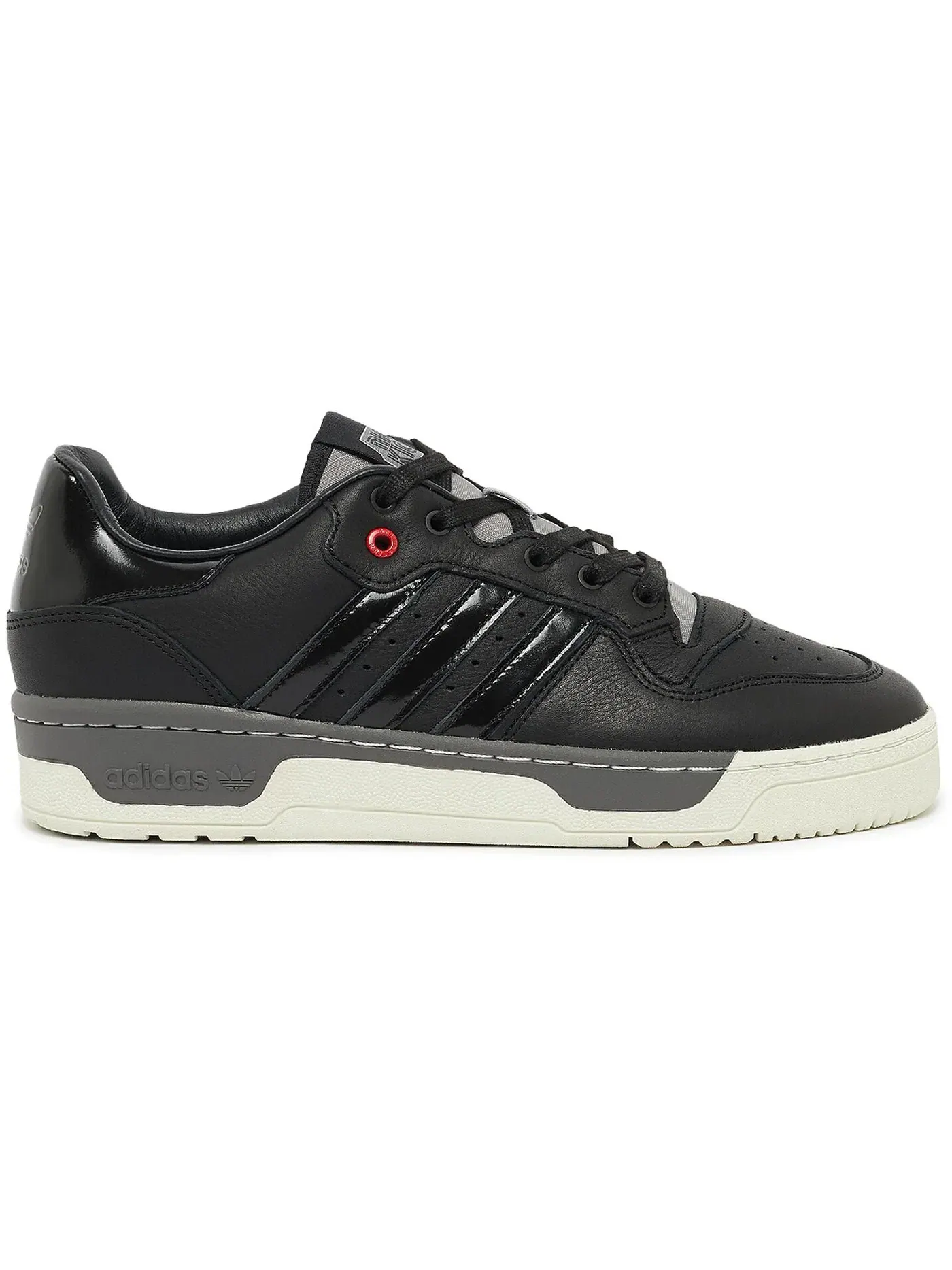Мужские кроссовки Lifestyle Adidas Rivalry Low — изображение 1 из 1, черный/черный/белый