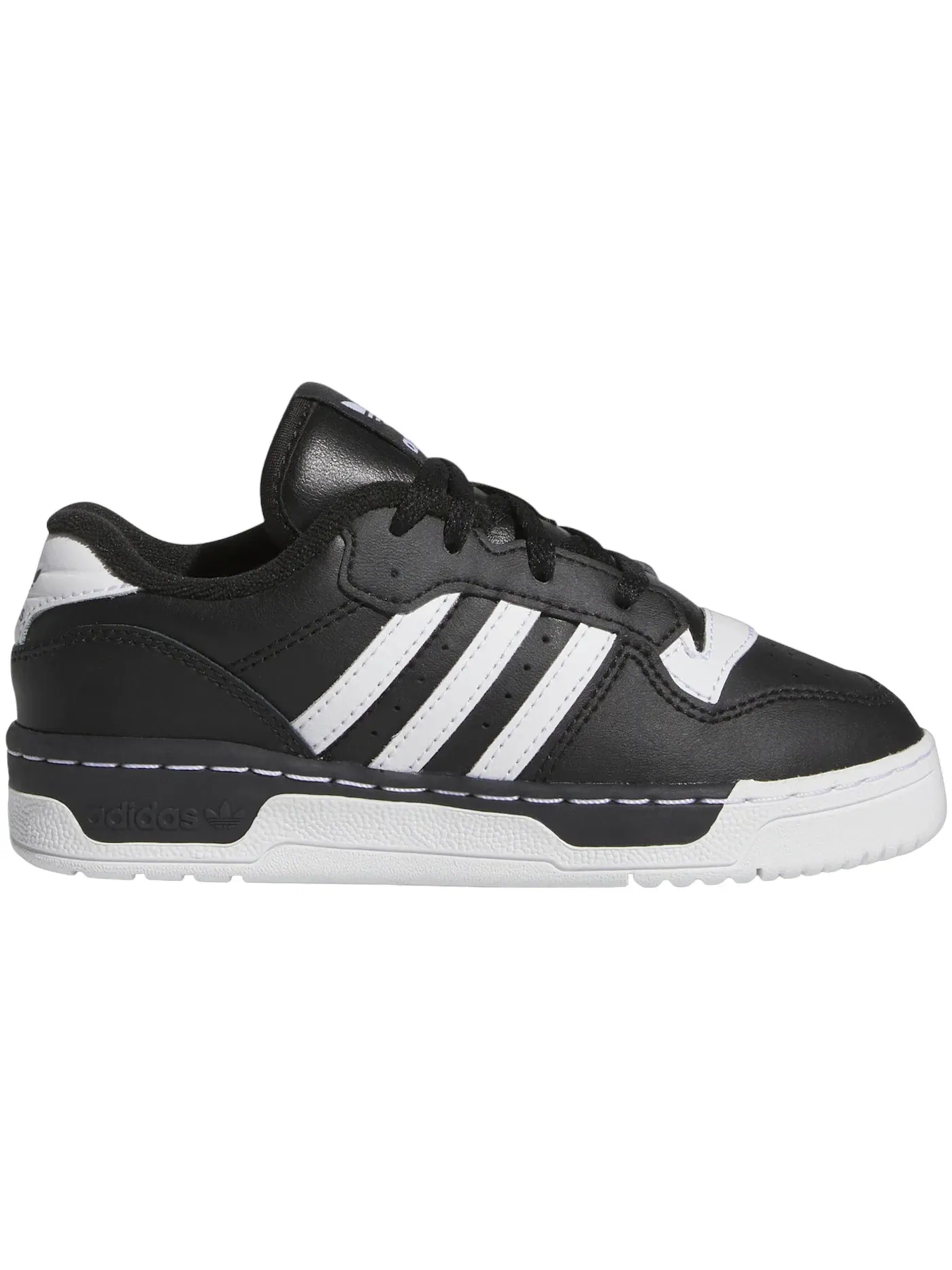 Детские кроссовки с низким силуэтом Adidas Rivalry Low — изображение 1 из 1, черный/белый/черный