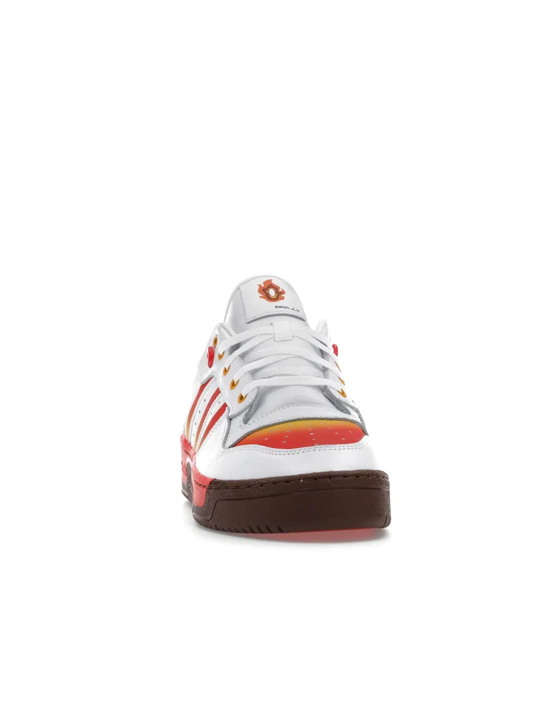 Мужские кроссовки с принтом Adidas Rivalry Low — изображение 2 из 4, белый/красный/желтый