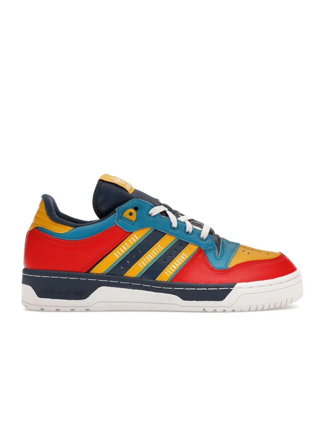 Мужские кроссовки Lifestyle Adidas Rivalry Low Adidas — изображение 1 из 4, белый/голубой