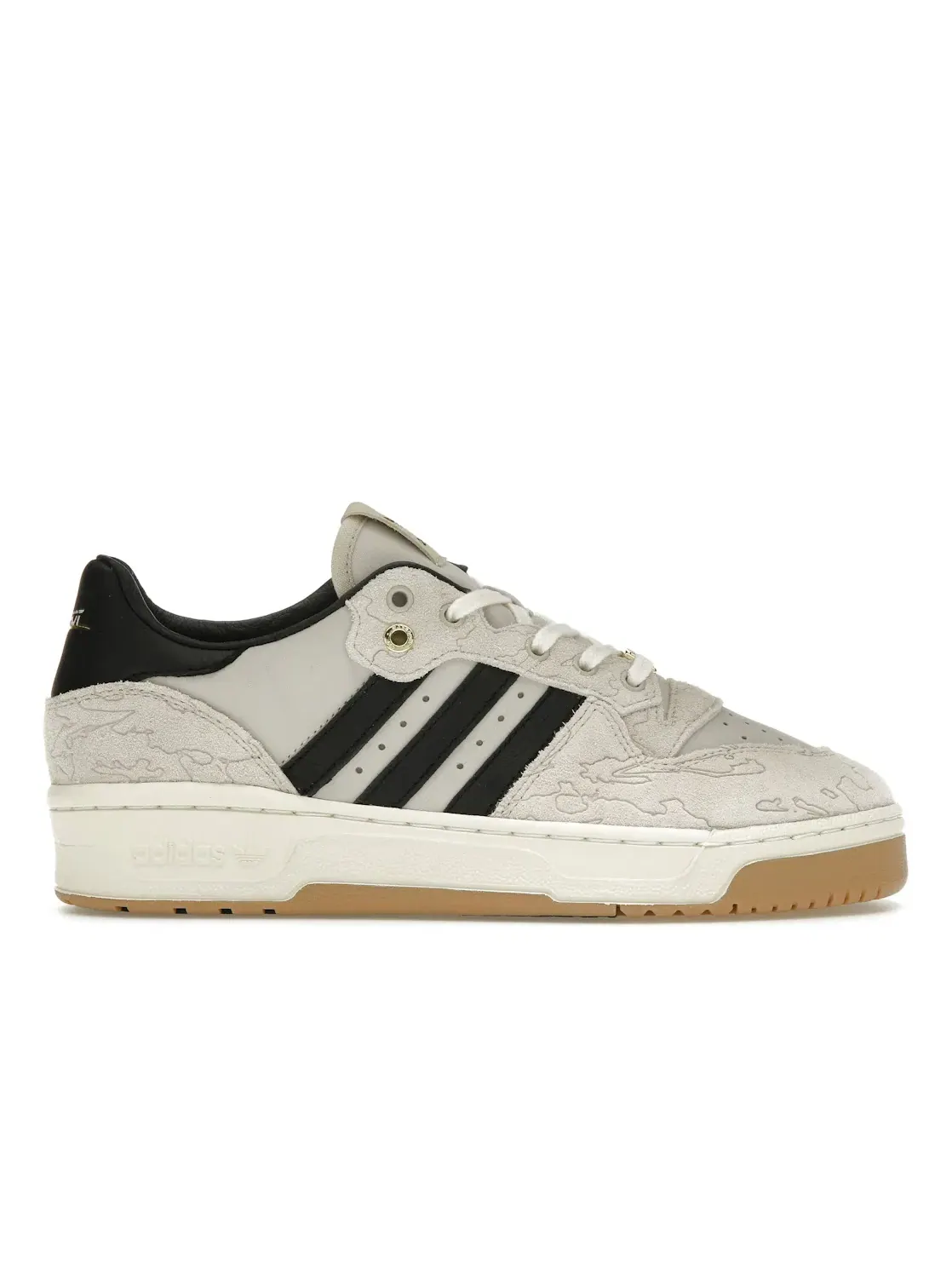 Мужские кроссовки lifestyle с принтом Adidas Rivalry Low Adidas — изображение 1 из 4, черный/белый