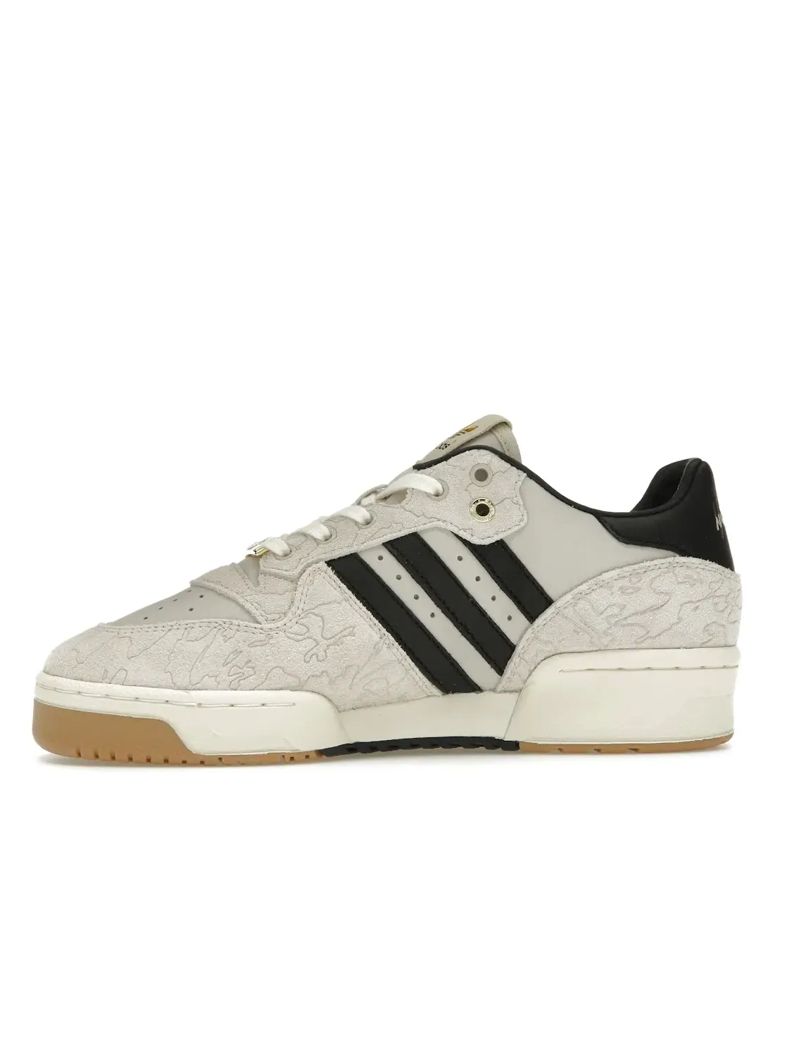 Мужские кроссовки lifestyle с принтом Adidas Rivalry Low Adidas — изображение 3 из 4, черный/белый