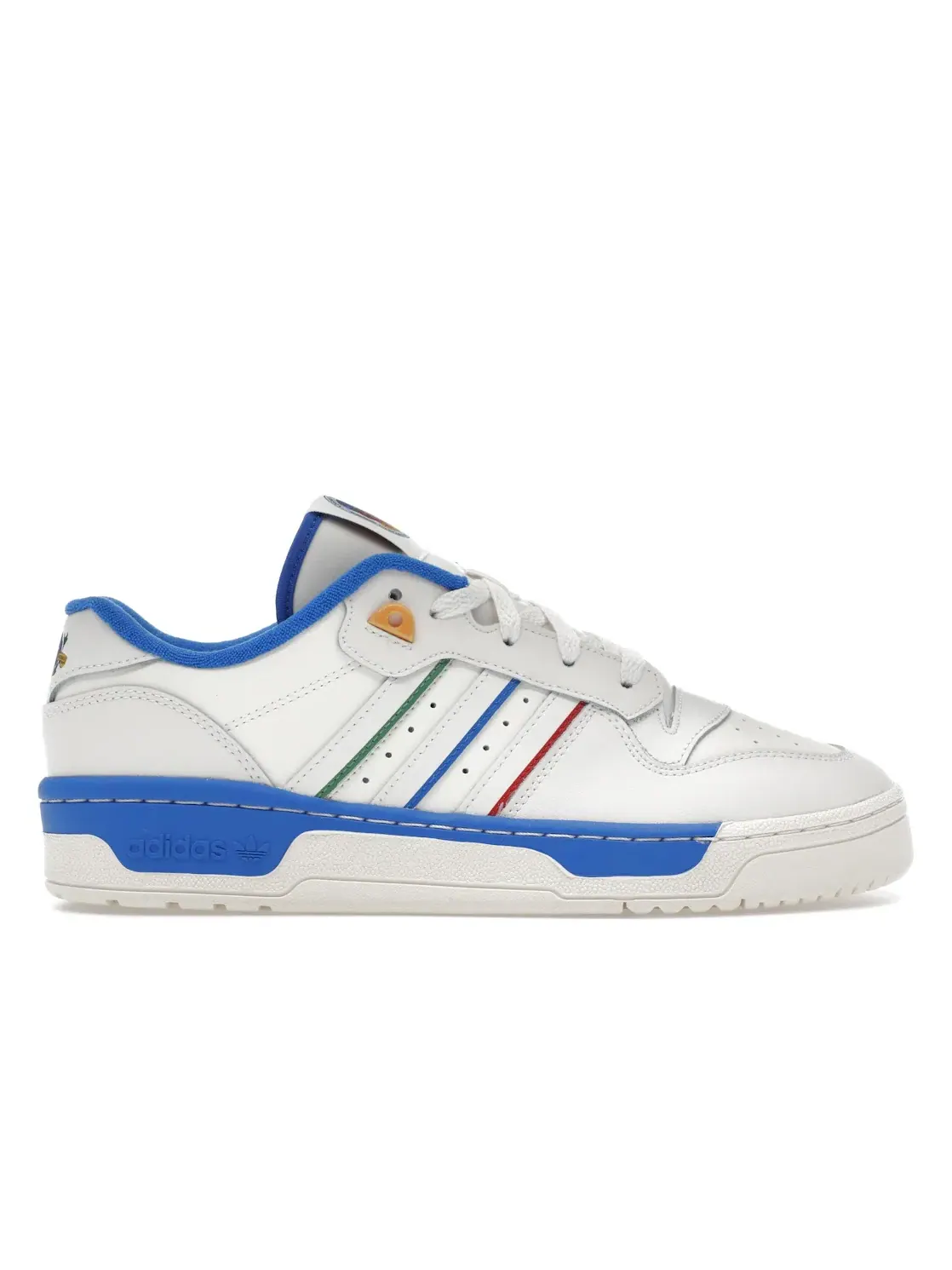 Мужские кроссовки Lifestyle Rivalry Low Adidas — изображение 1 из 4, белый//синий