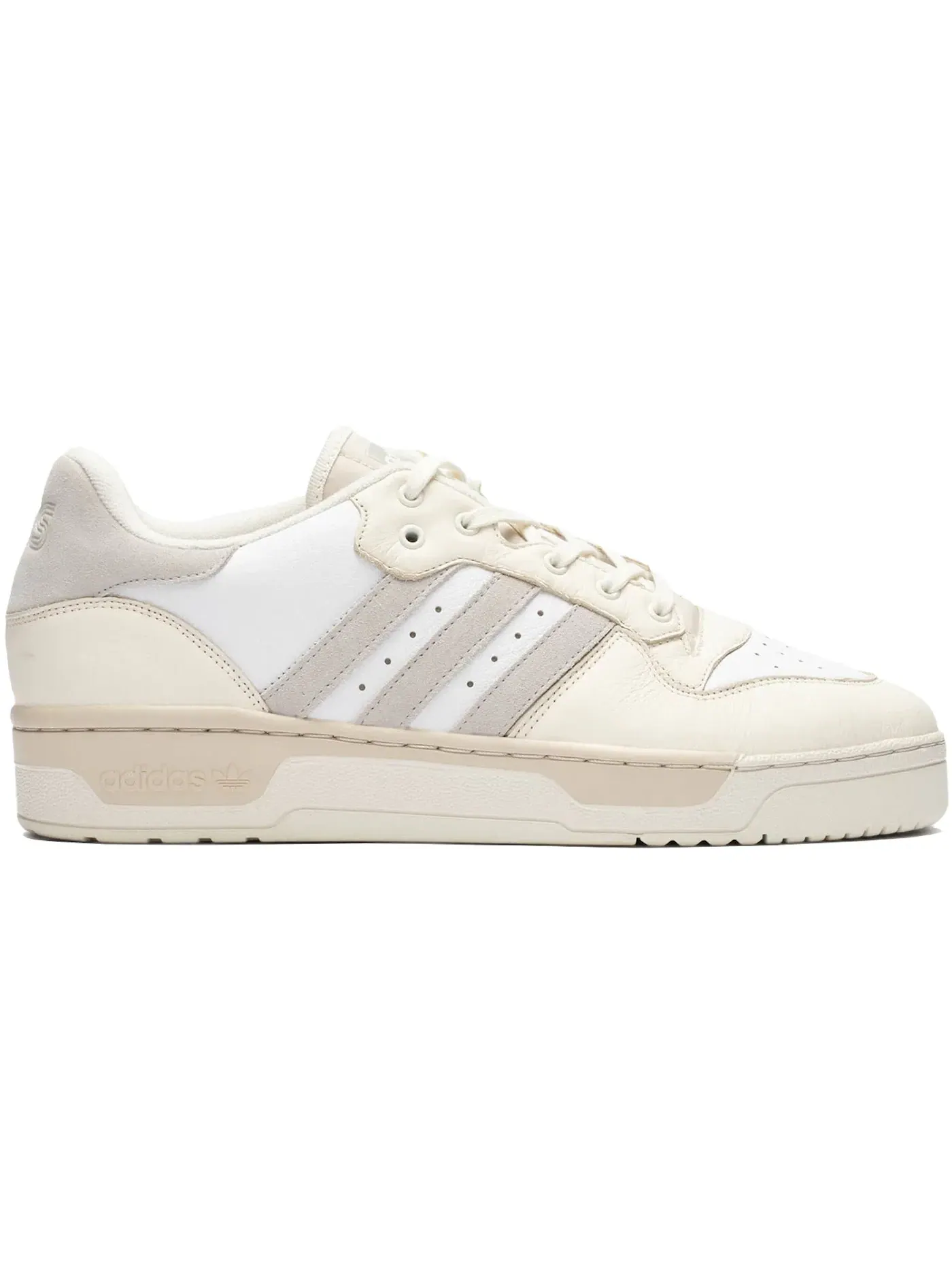 Мужские кроссовки с низким верхом Adidas Rivalry Low — изображение 1 из 1, белый/белый