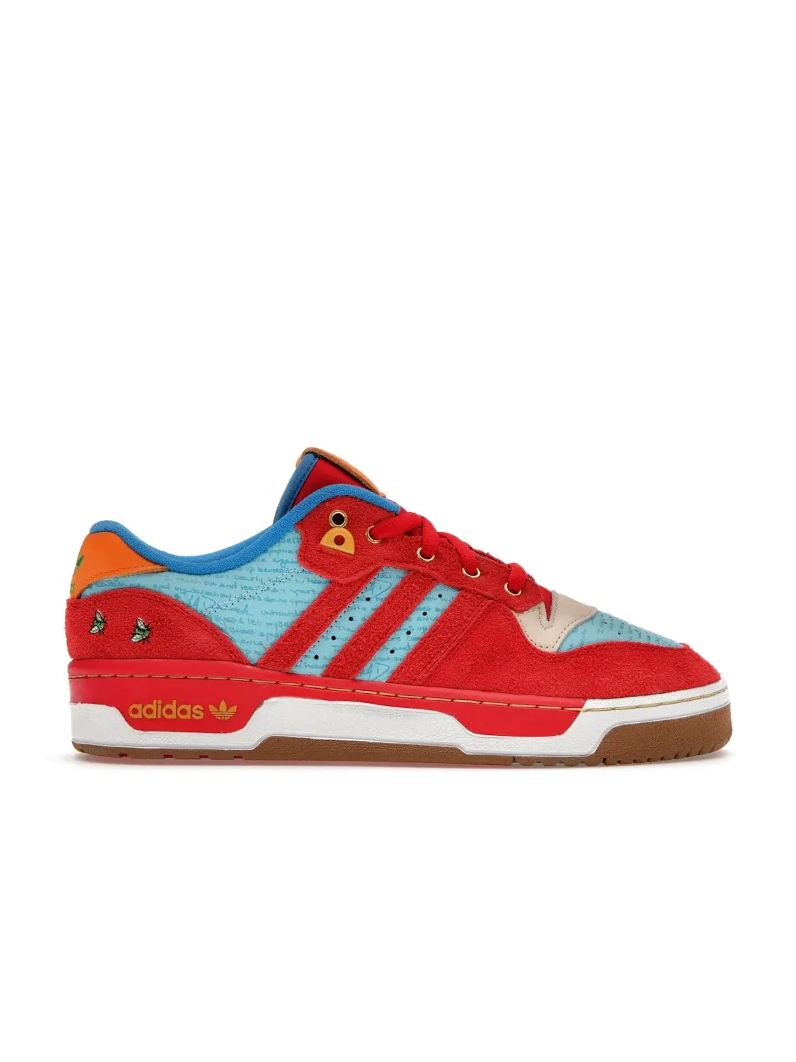 Мужские кроссовки Lifestyle Adidas Rivalry Low Unheardof Erika's Poem — изображение 1 из 4, красный/синий/белый
