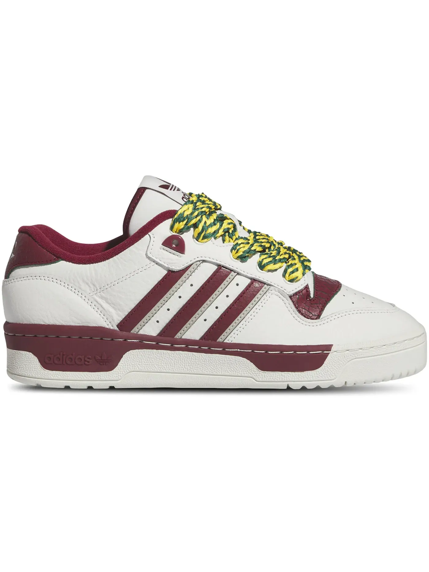 Мужские кроссовки lifestyle Adidas Rivalry Low — изображение 1 из 1, белый//желтый