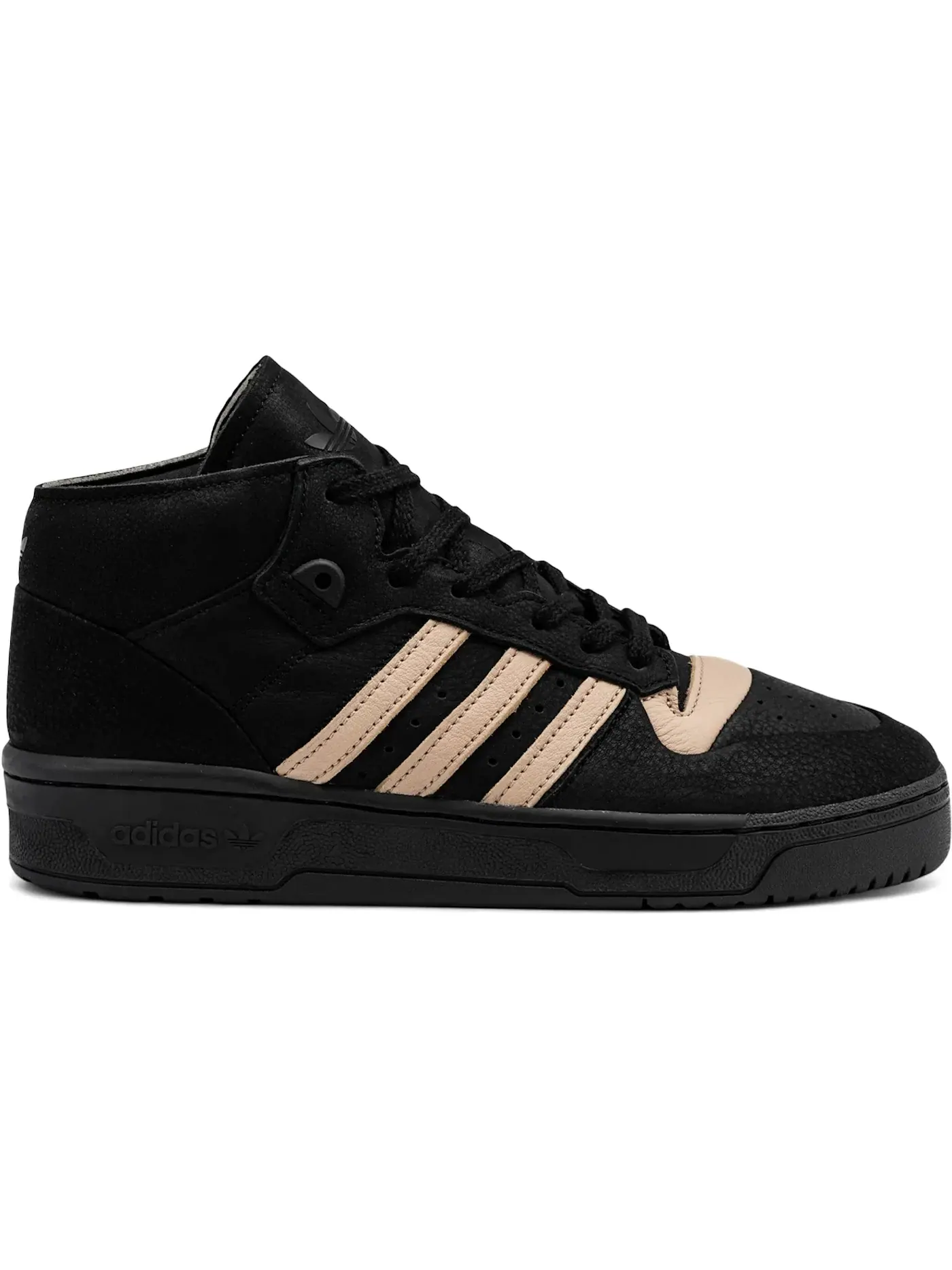 Мужские кроссовки Lifestyle Adidas Rivalry Mid 001 — изображение 1 из 1, черный//черный