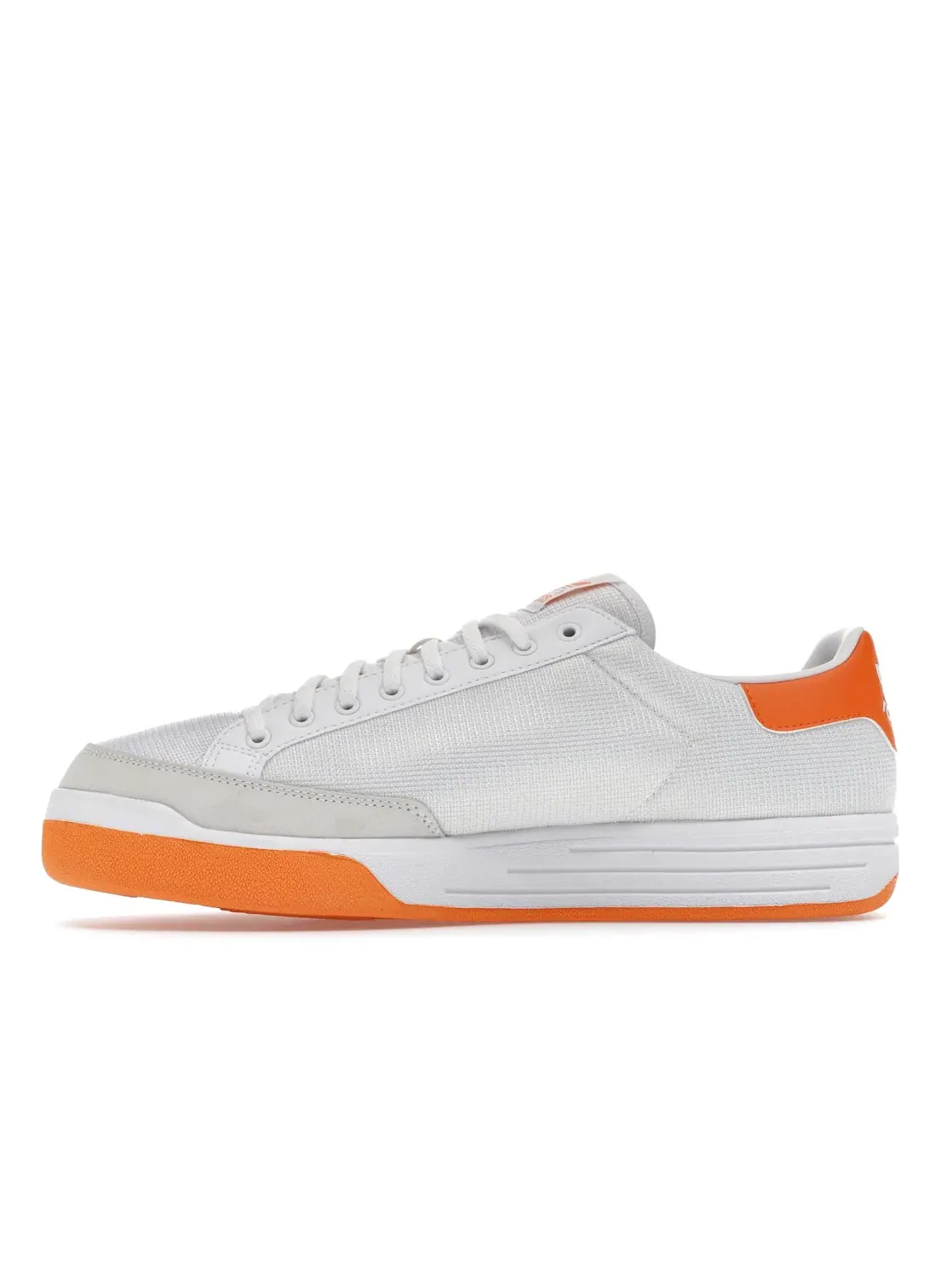 Мужские кроссовки с длинным язычком Adidas Rod Laver — изображение 3 из 4, белый/оранжевый/белый