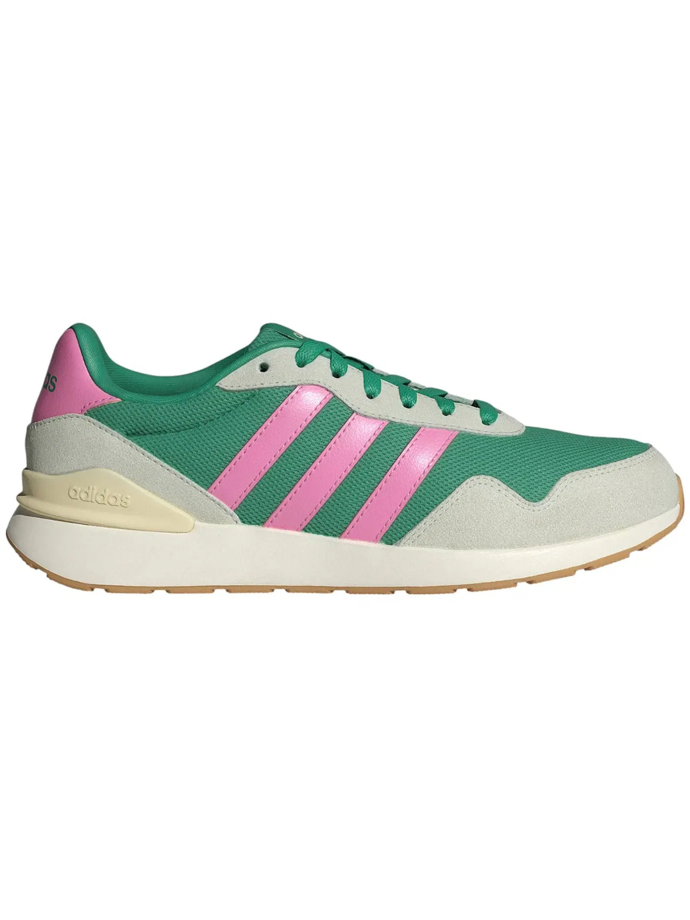 Женские кроссовки Lifestyle Adidas Run 60s 4.0 — изображение 1 из 1, зеленый/розовый