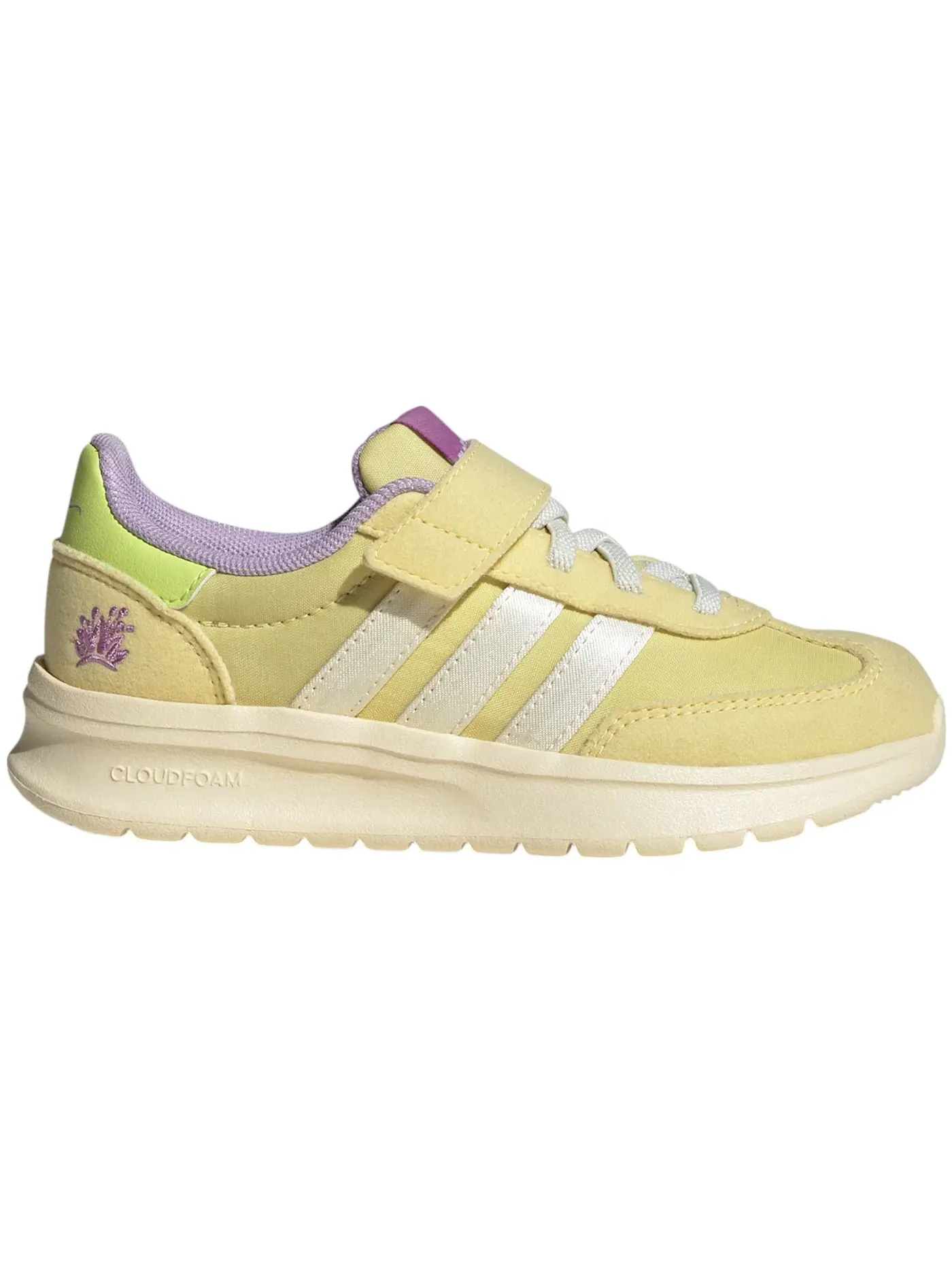 Детские кроссовки Lifestyle с принтом Adidas Run 70s 2.0 Disney Tiana Adidas — изображение 1 из 1, желтый кремовый белый