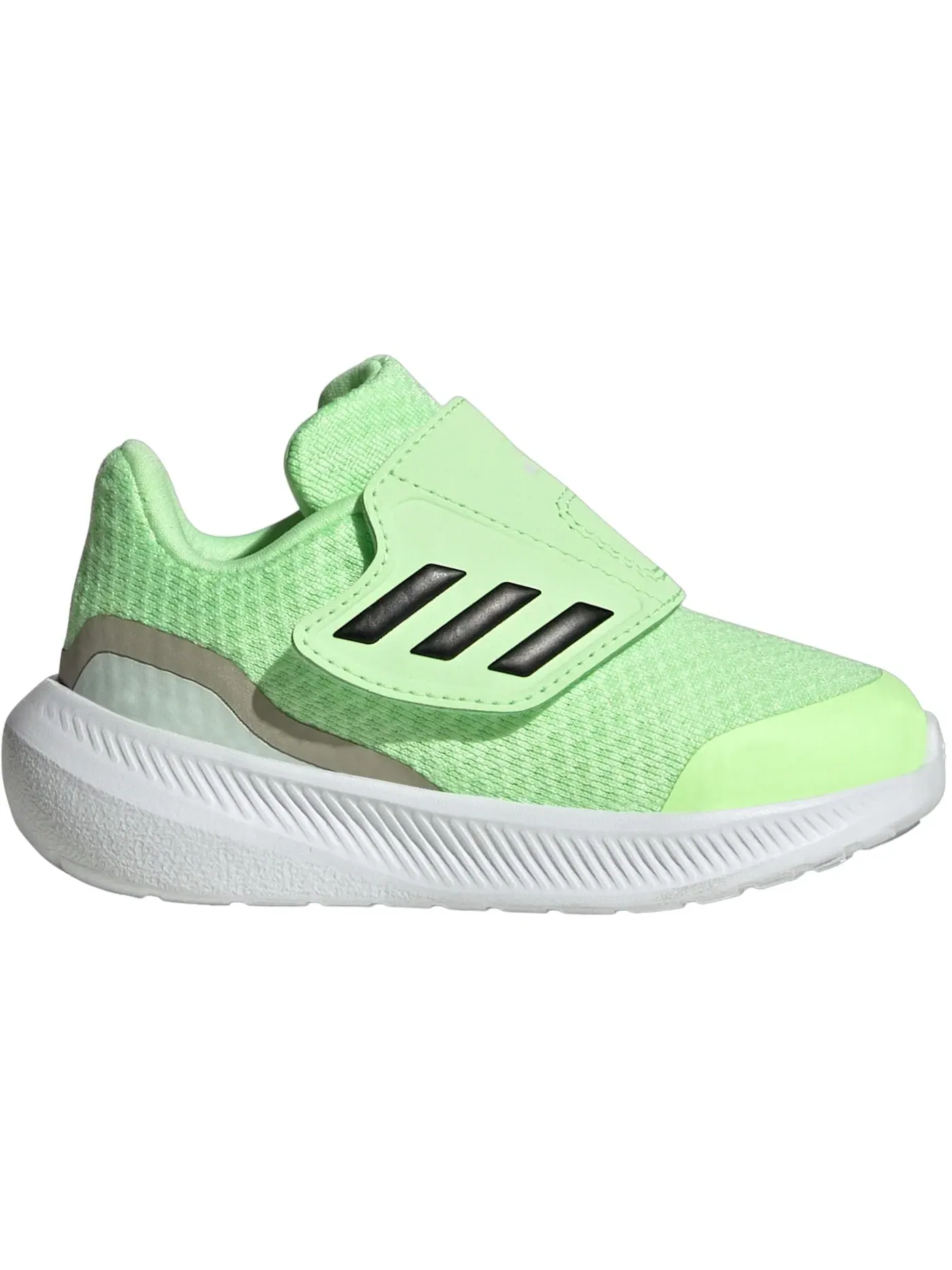 Детские кроссовки для мальчиков с закрытой пяткой Adidas Runfalcon 3.0 — изображение 1 из 1, зеленый черный серый