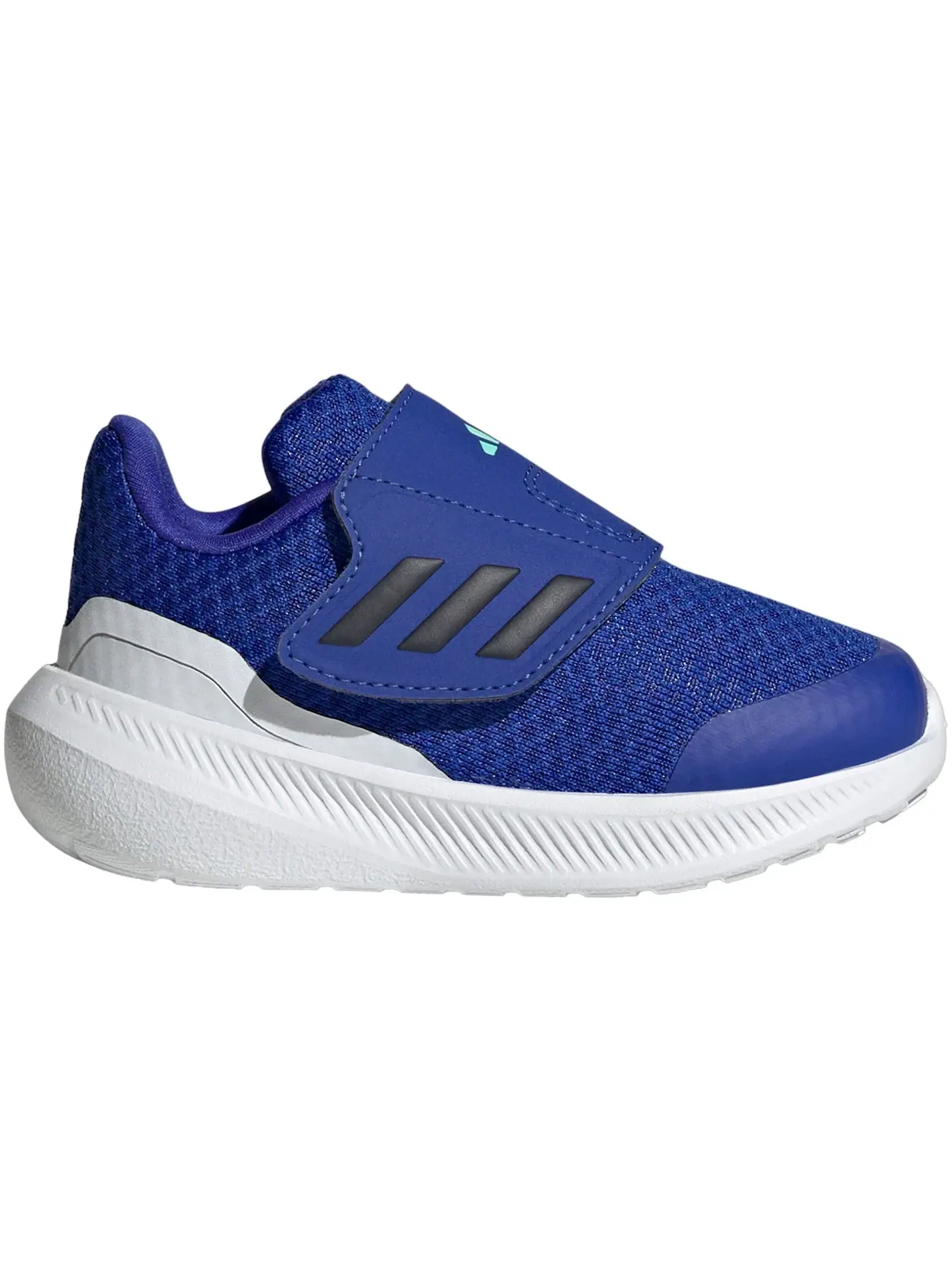Детские кроссовки для бега с шнуровкой Adidas Runfalcon 3.0 — изображение 1 из 1, синий белый