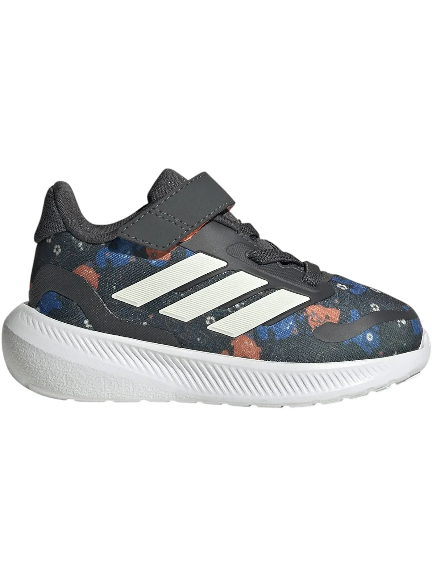 Детские кроссовки беговые Runfalcon 5 Adidas — изображение 1 из 1, серый/белый/синий