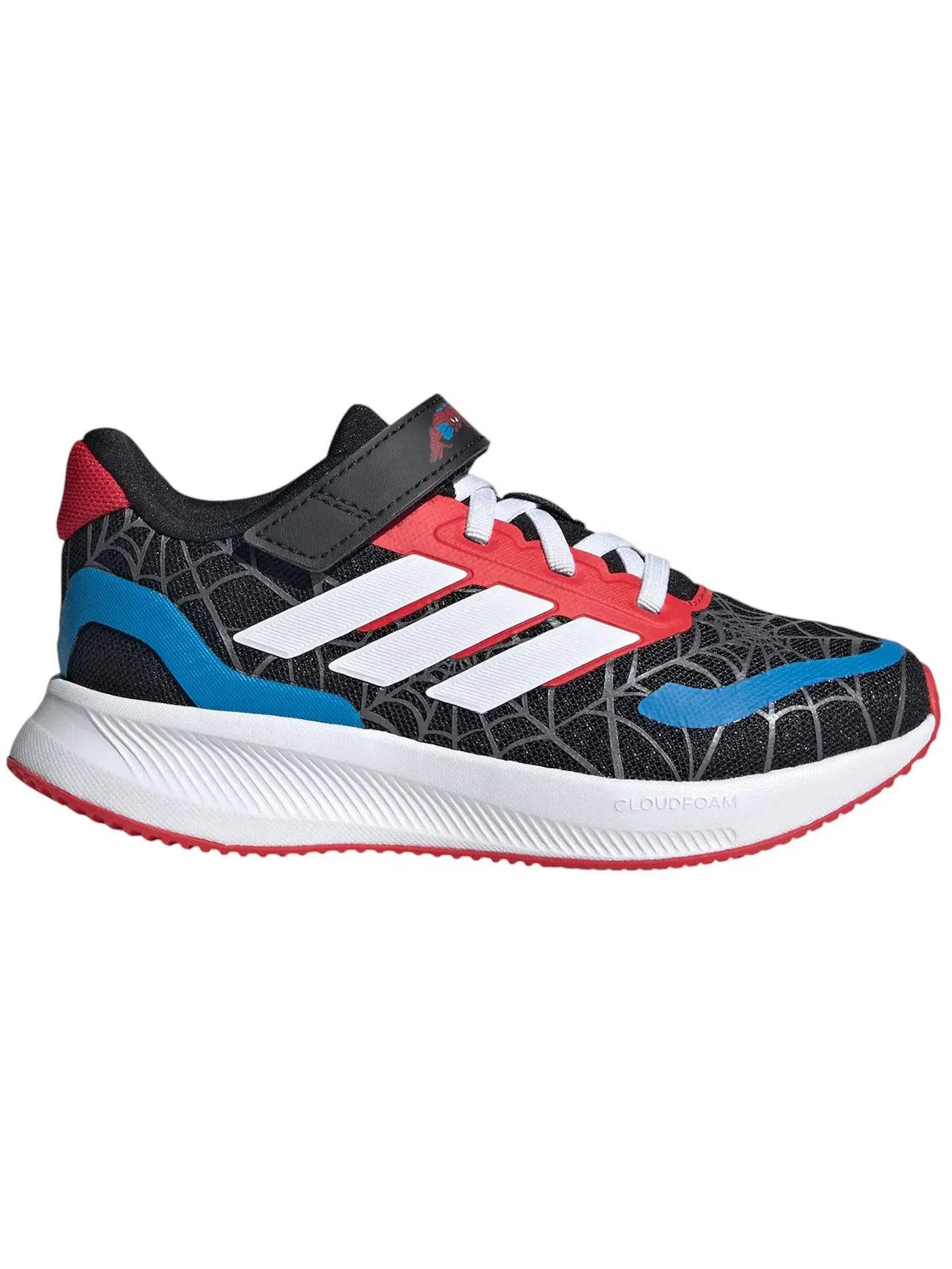 Детские кроссовки с длинным шнурком Runfalcon Adidas — изображение 1 из 1, черный белый