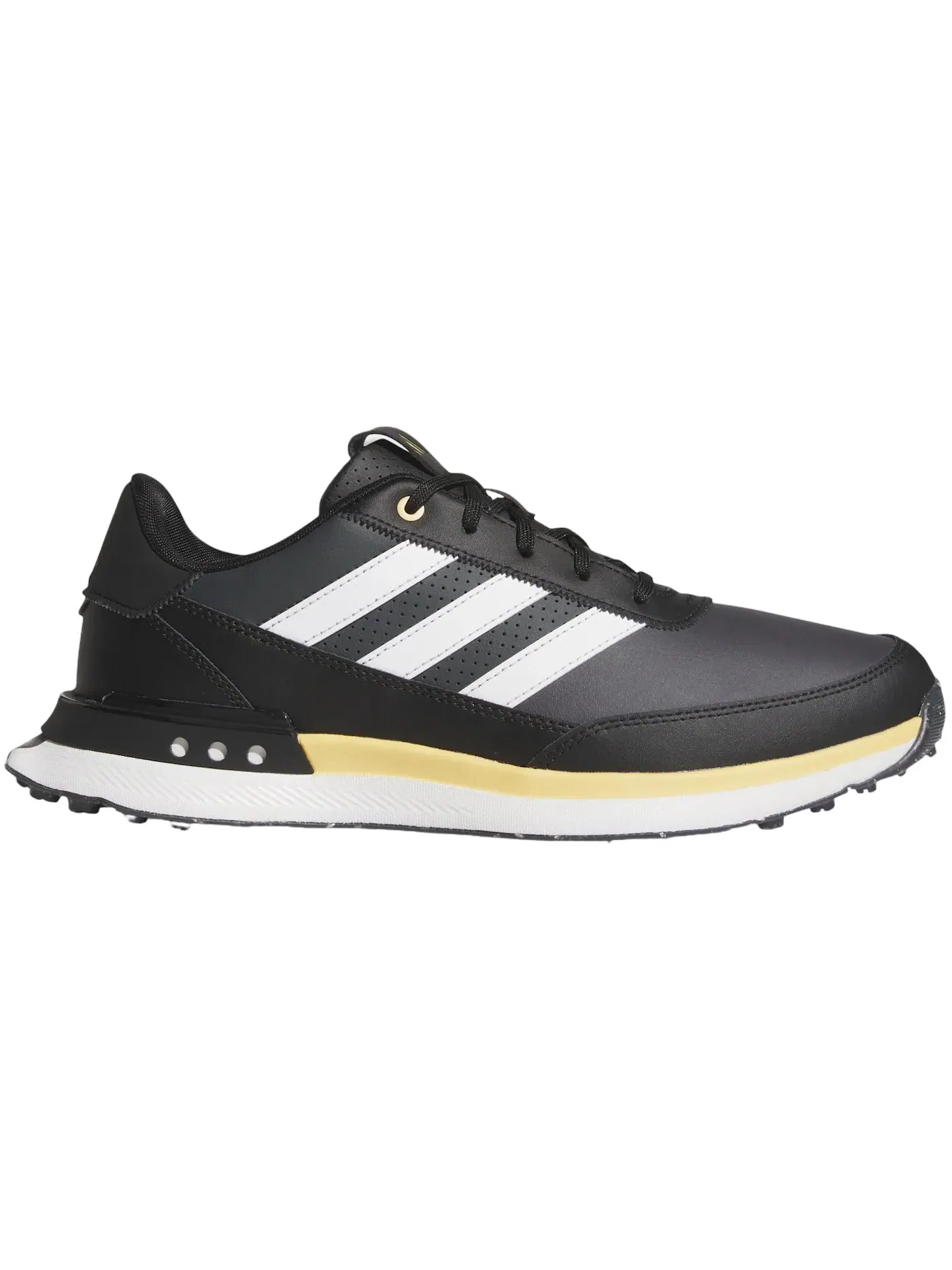 Мужские кроссовки для гольфа без шипов Adidas S2G 24 Leather Spikeless Golf — изображение 1 из 1, черный/белый