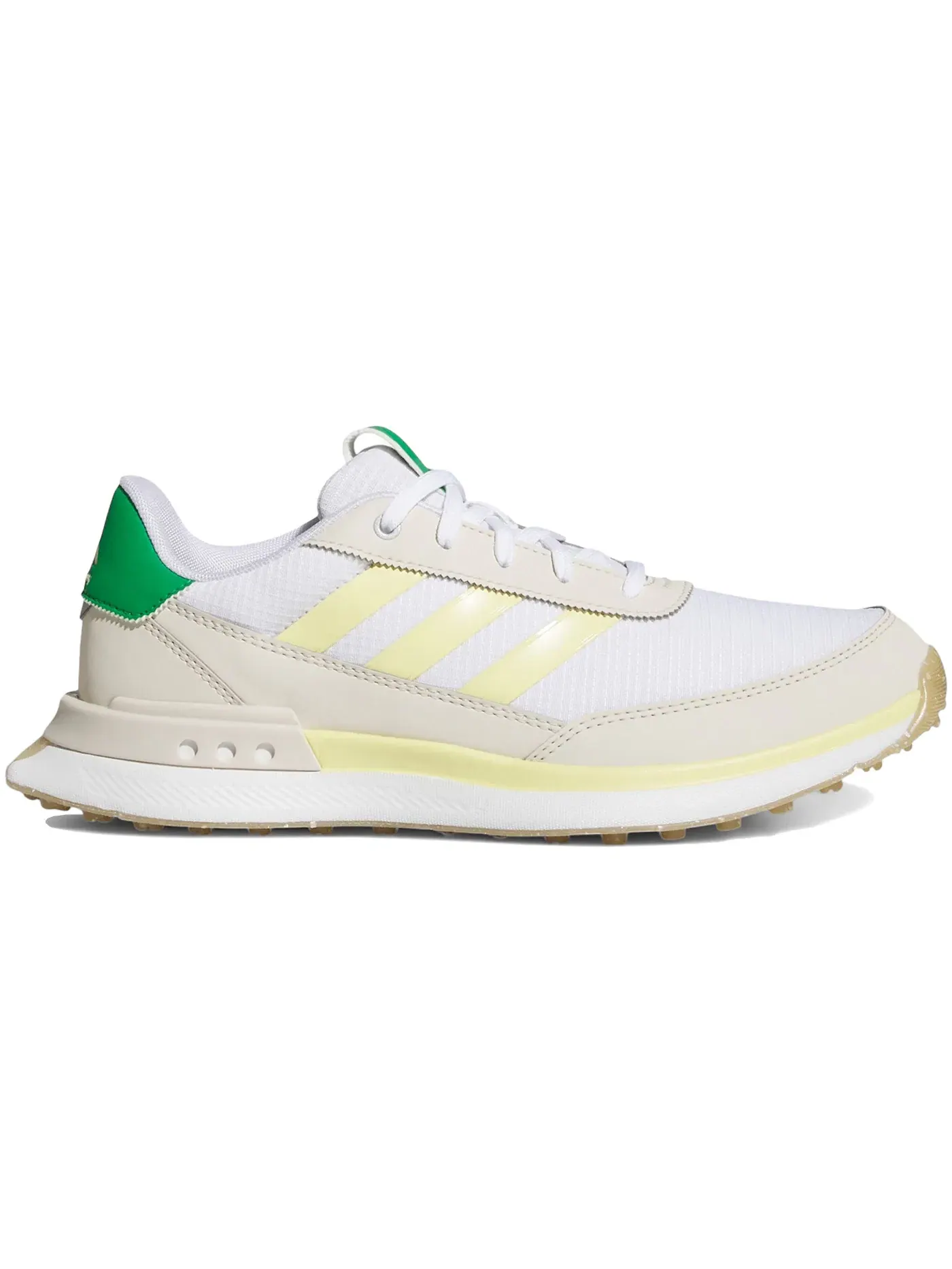 Женские гольф-туфли без шипов S2G 24 Adidas — изображение 1 из 1, белый желтый зеленый