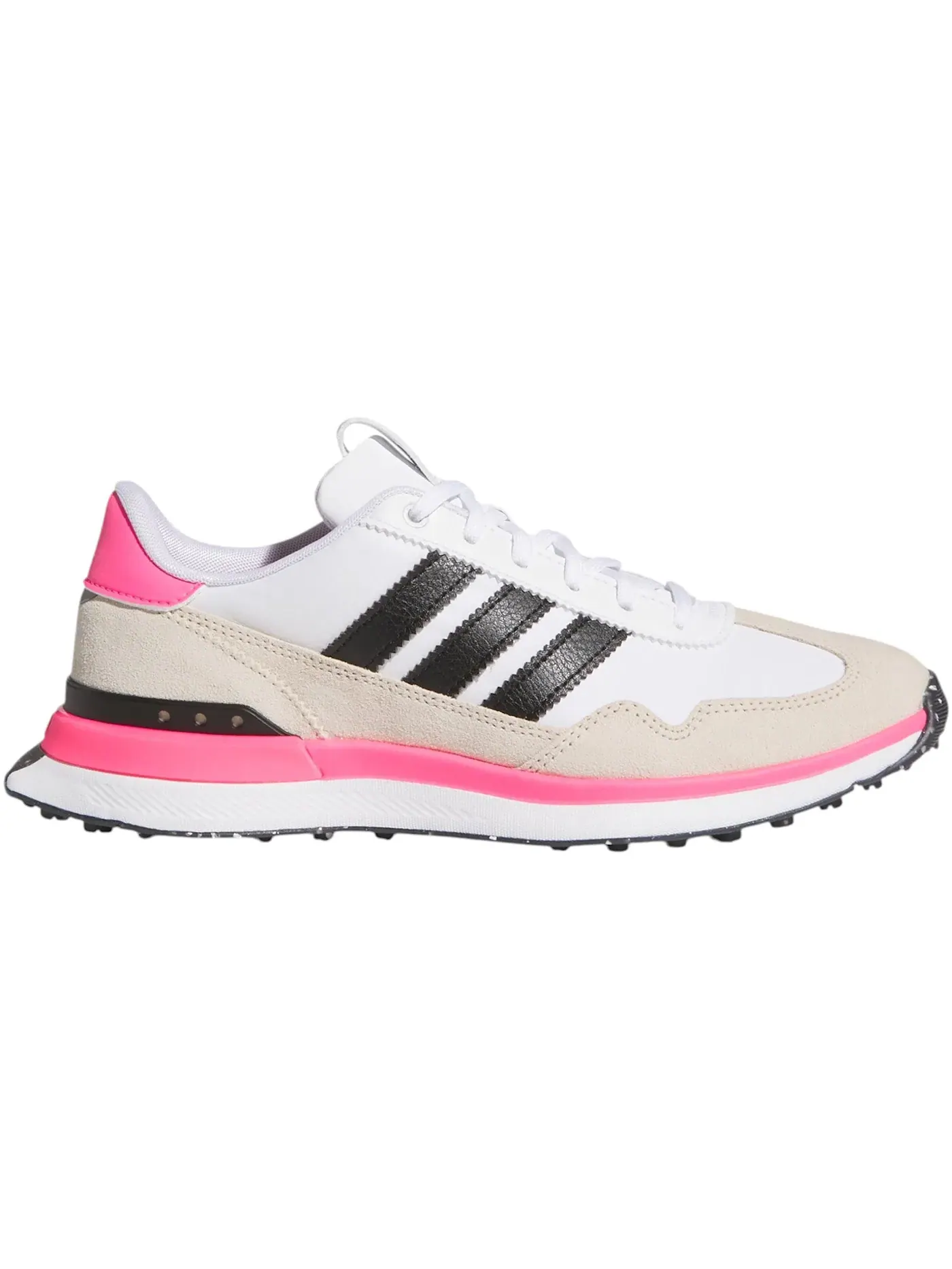 Женские гольф-туфли S2G 26 Textile Spikeless Adidas — изображение 1 из 1, белый черный розовый