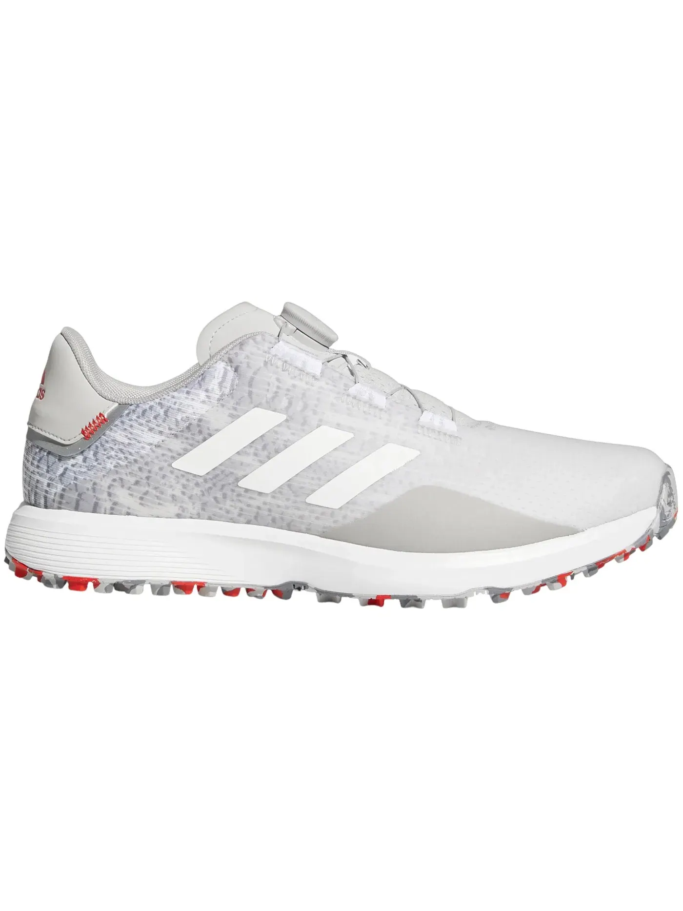 Мужские кроссовки для гольфа с системой BOA Adidas S2G BOA Spikeless Golf — изображение 1 из 1, серый белый серый